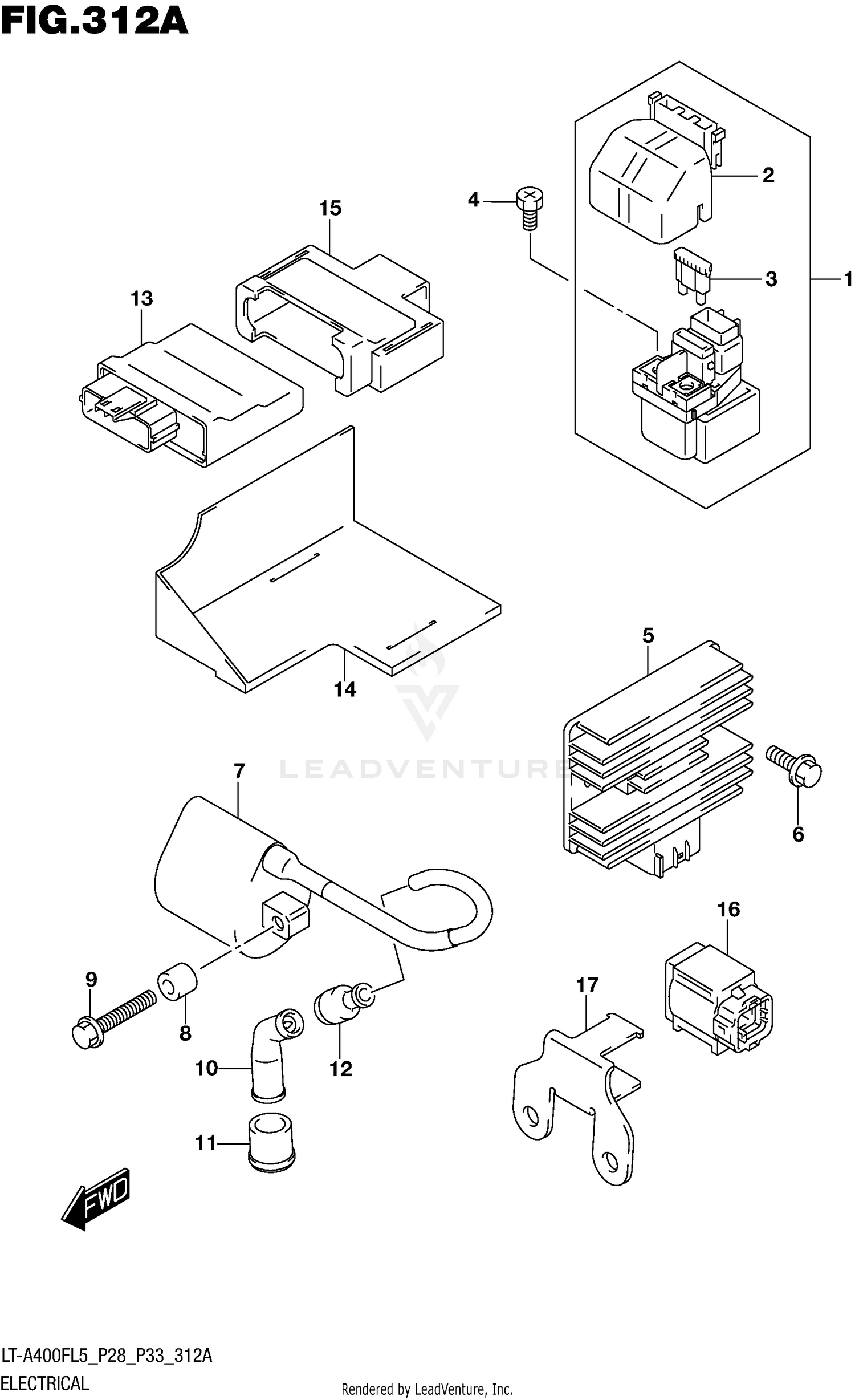 ELECTRICAL (LT-A400FL5 P28)
