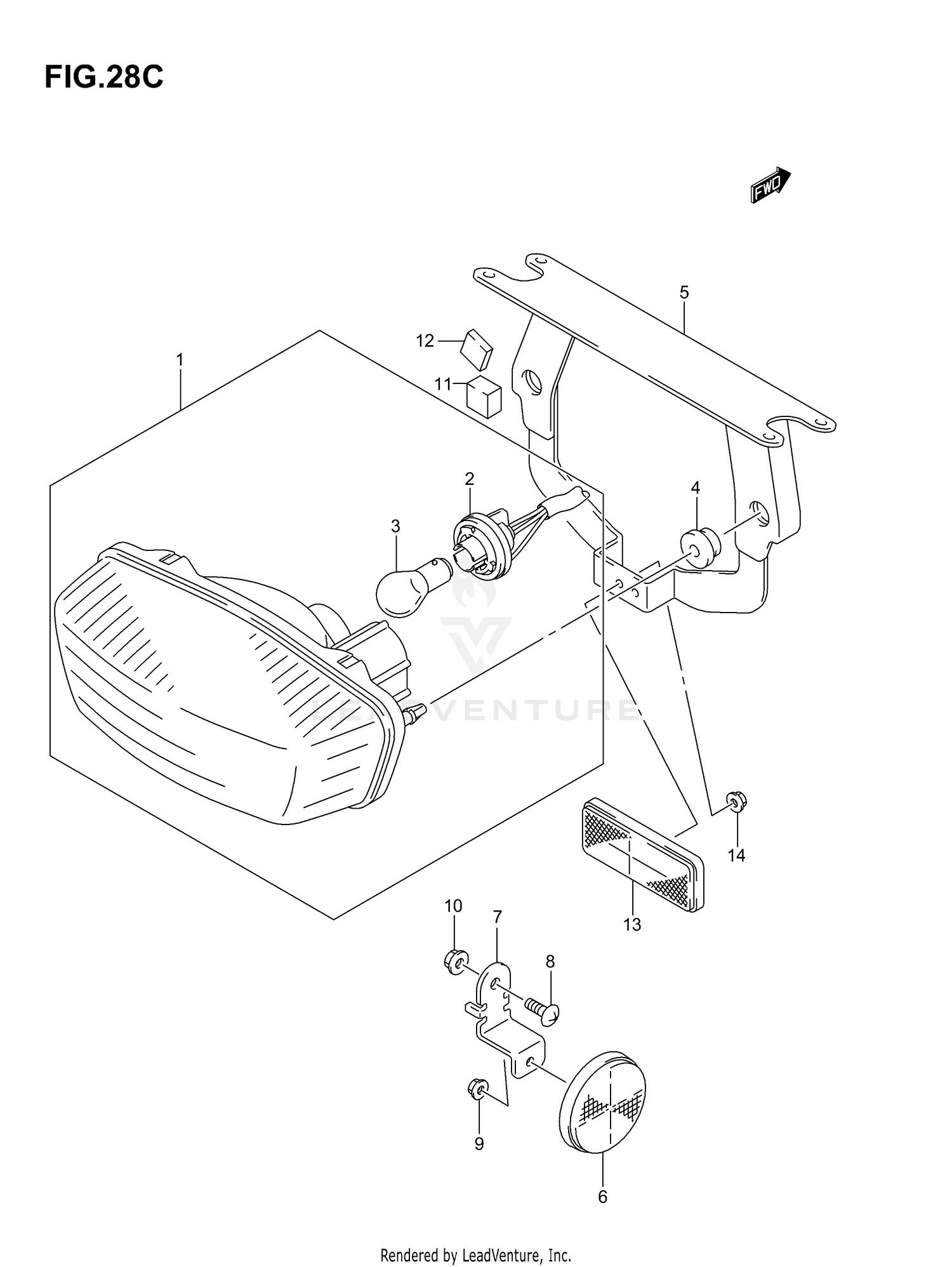 FRONT MASTER CYLINDER (NOT FOR U.S. MARKET)