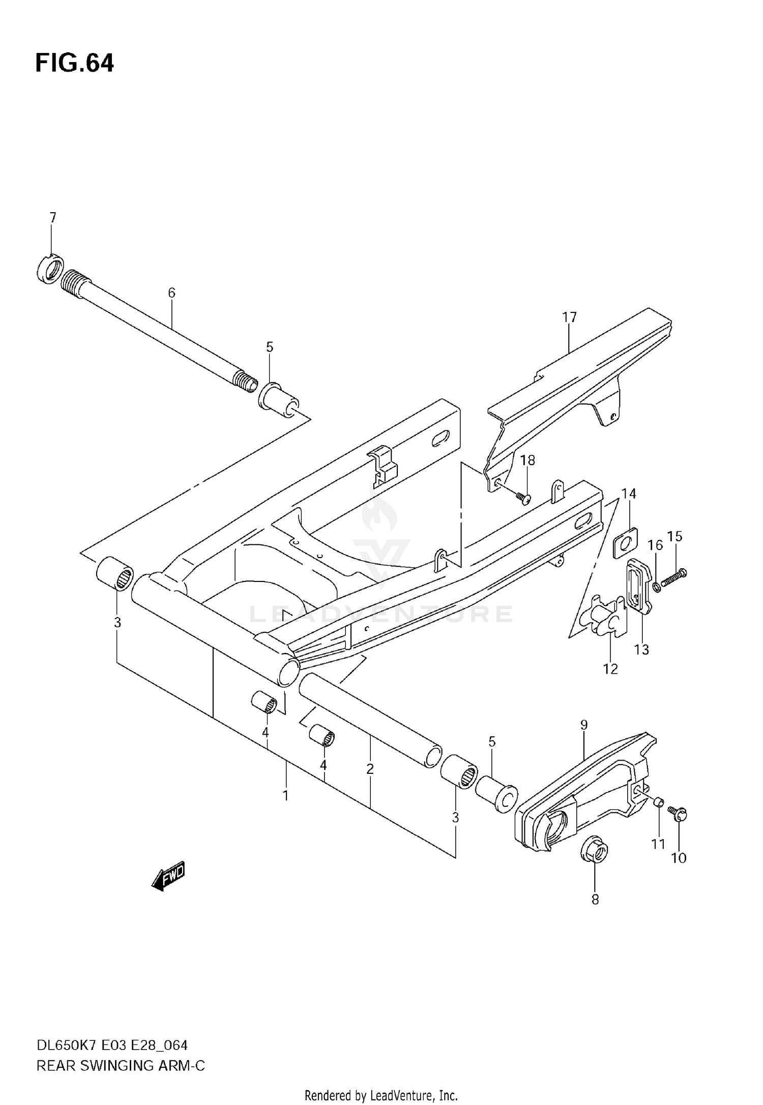 REAR SWINGING ARM