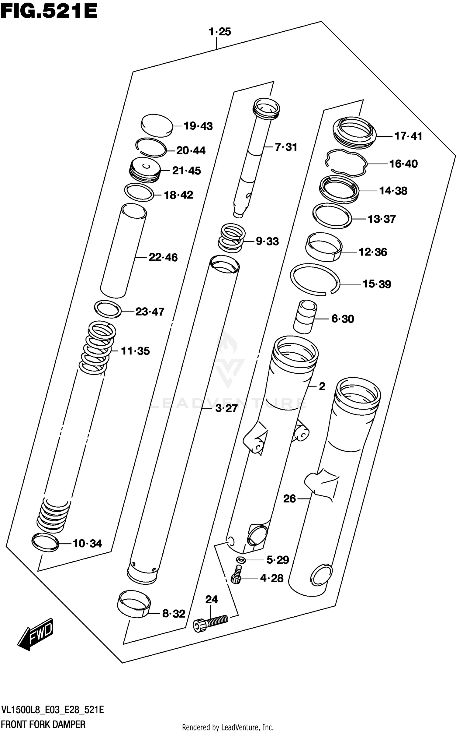 FRONT FORK DAMPER (VL1500TL8 E03)