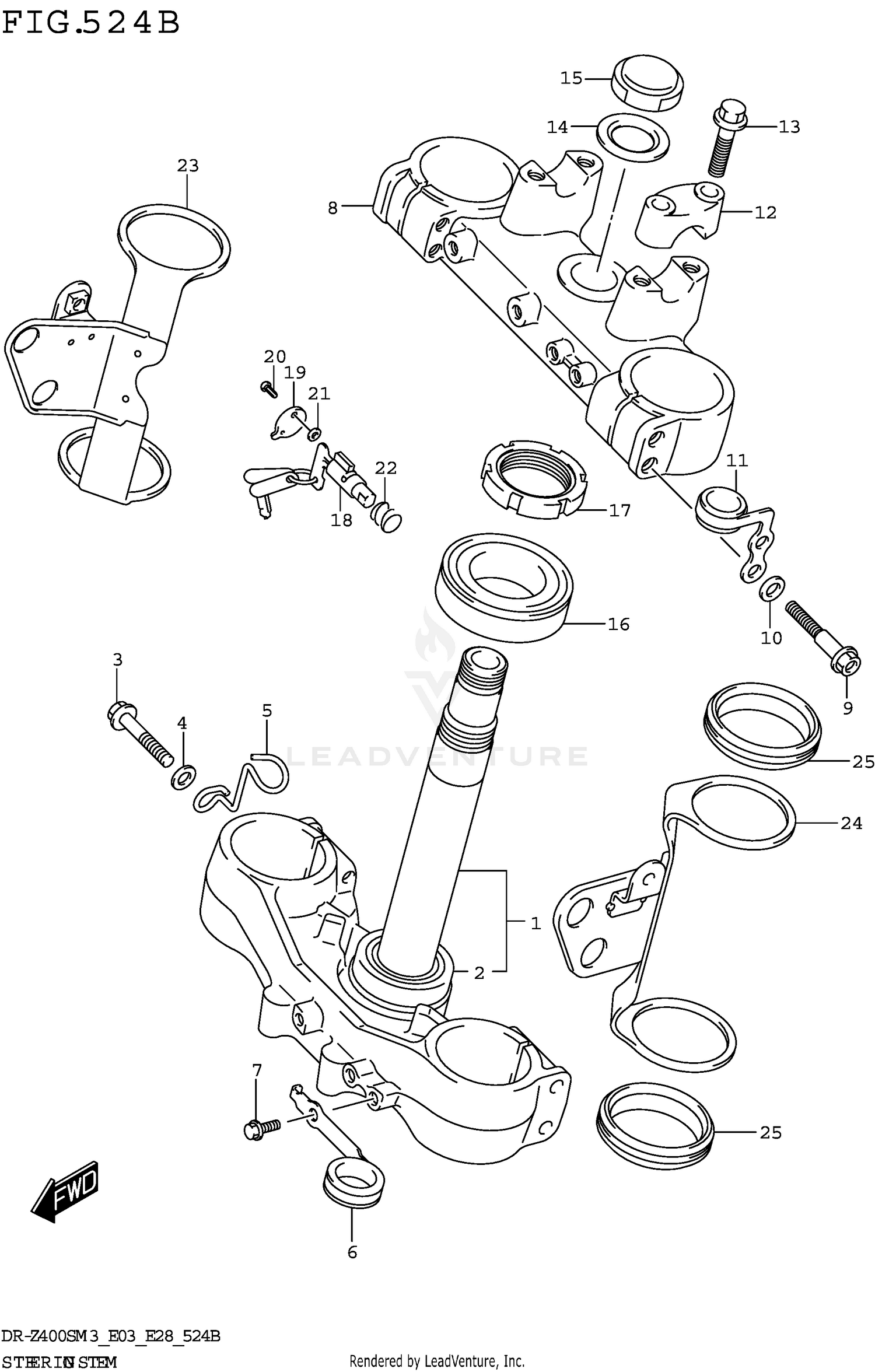 STEERING STEM (DR-Z400SM3 E28)