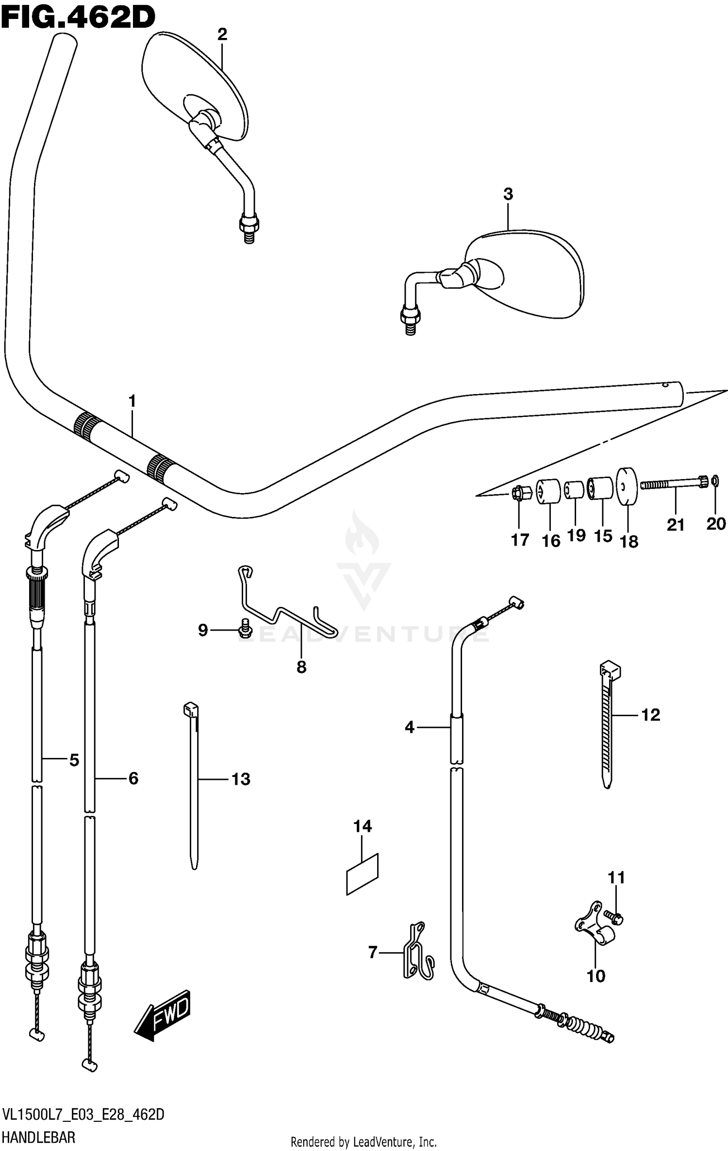 HANDLEBAR (VL1500BTL7 E28)
