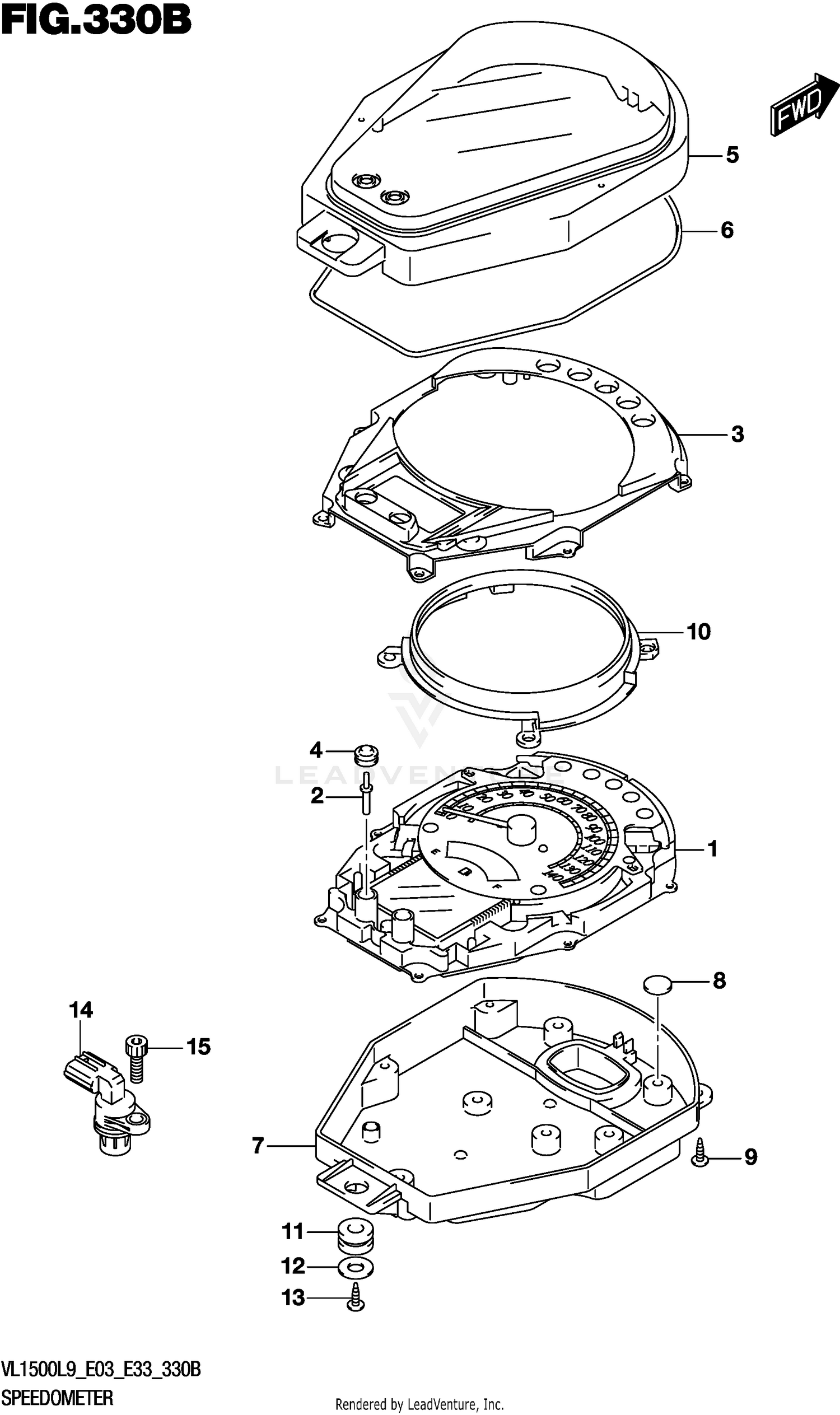 SPEEDOMETER (VL1500BL9 E33)