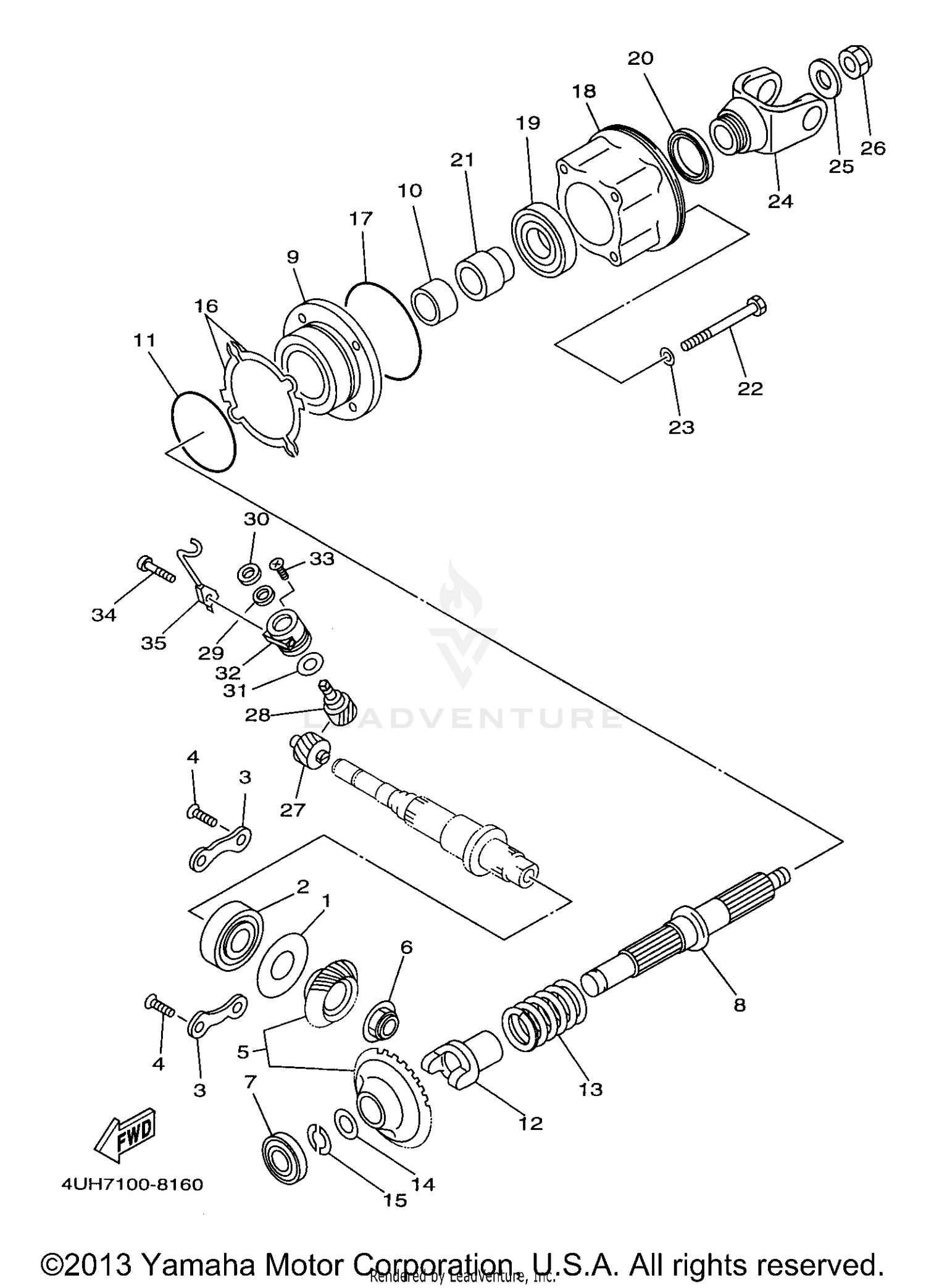 MIDDLE DRIVE GEAR