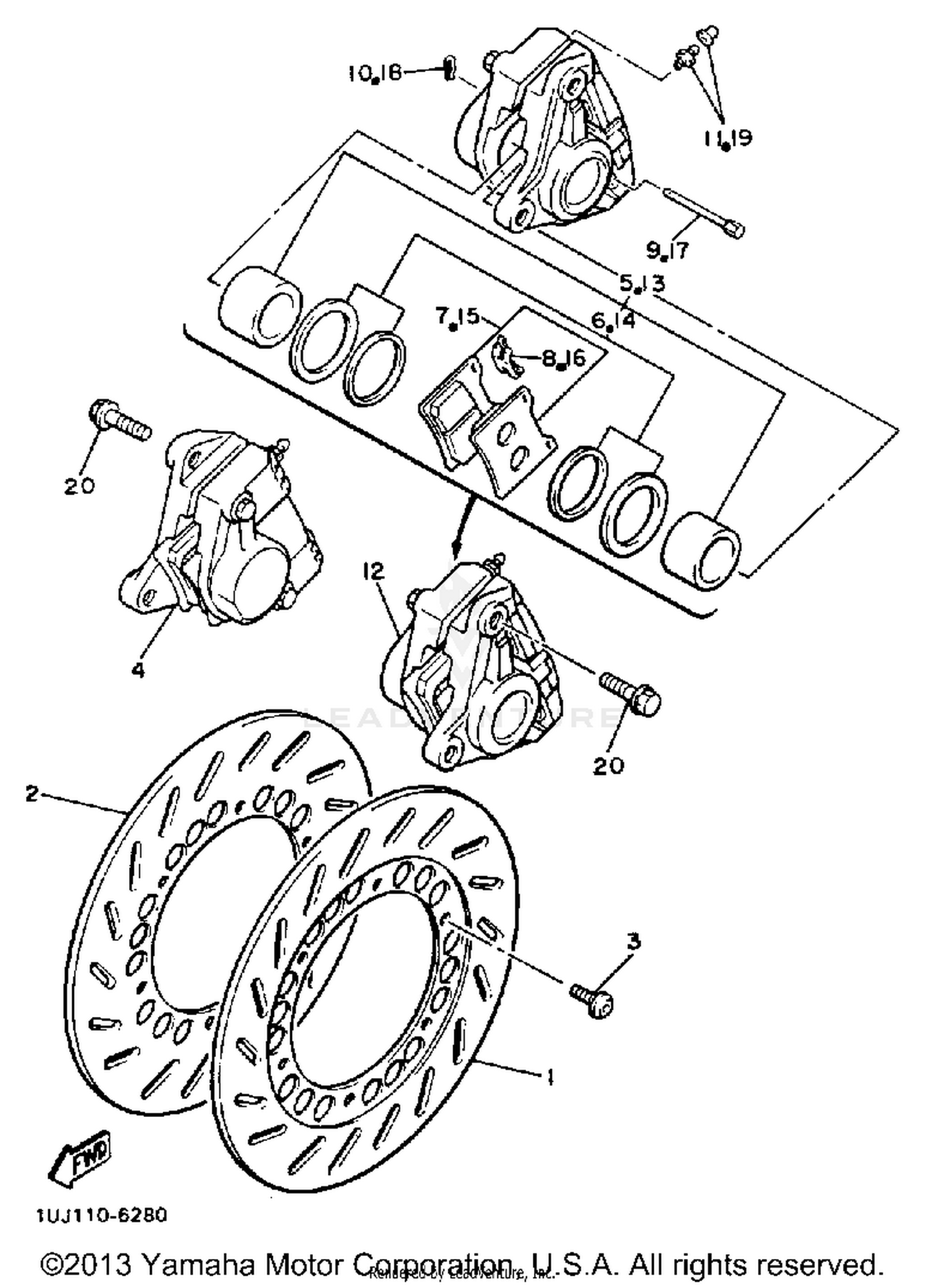 FRONT BRAKE CALIPER