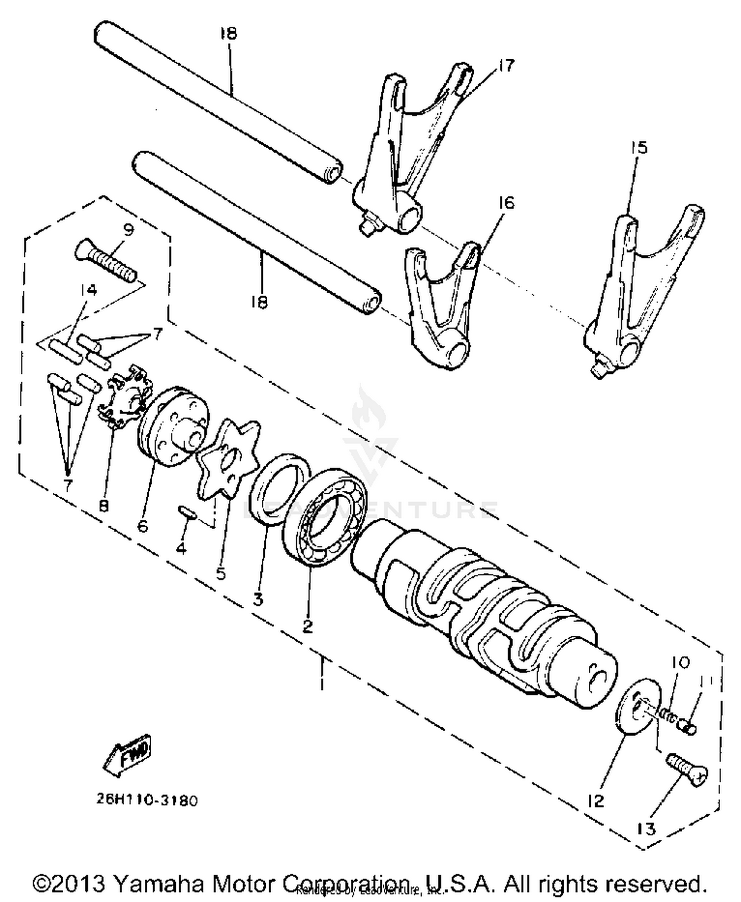 SHIFT CAM-FORK