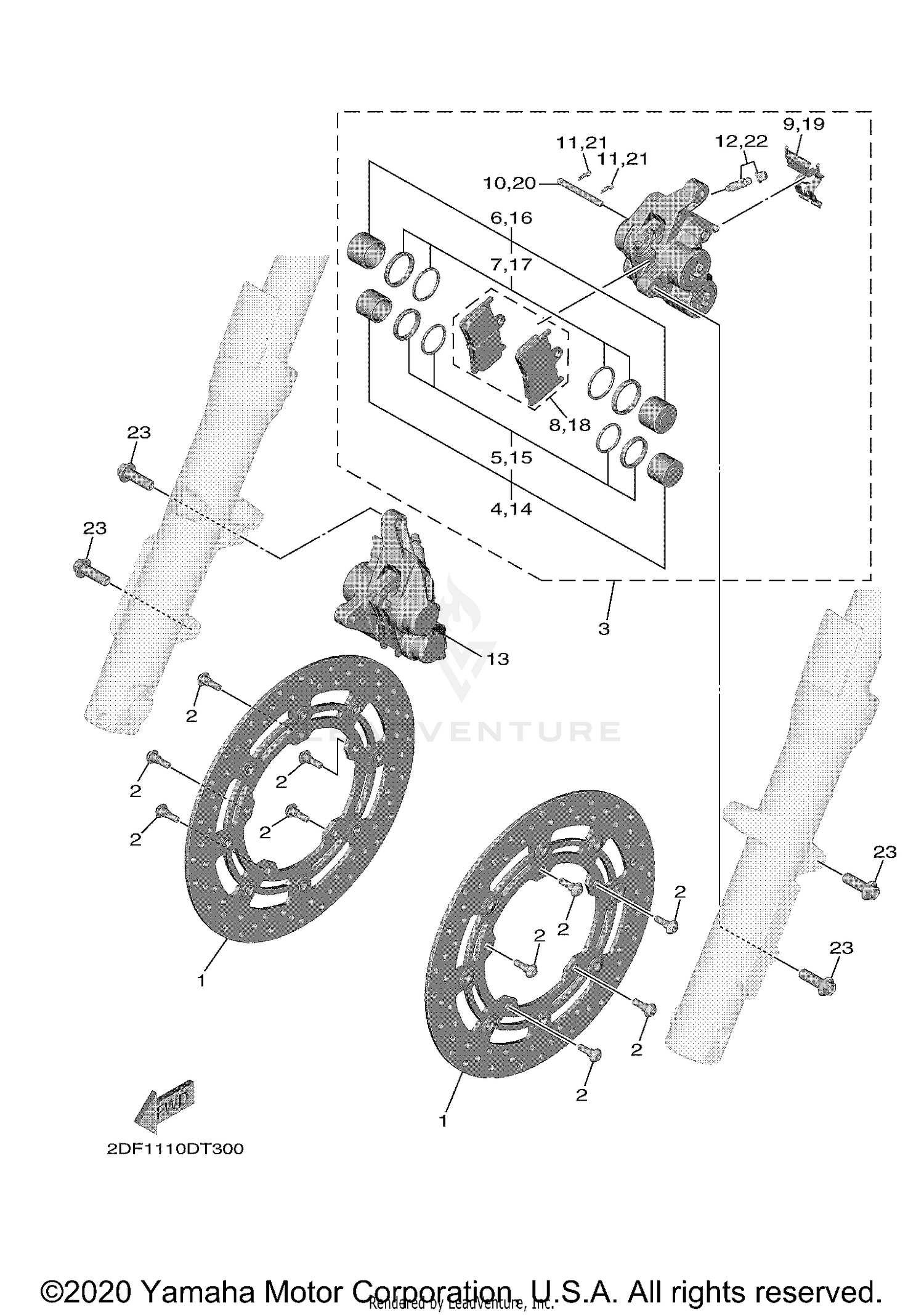 FRONT BRAKE CALIPER
