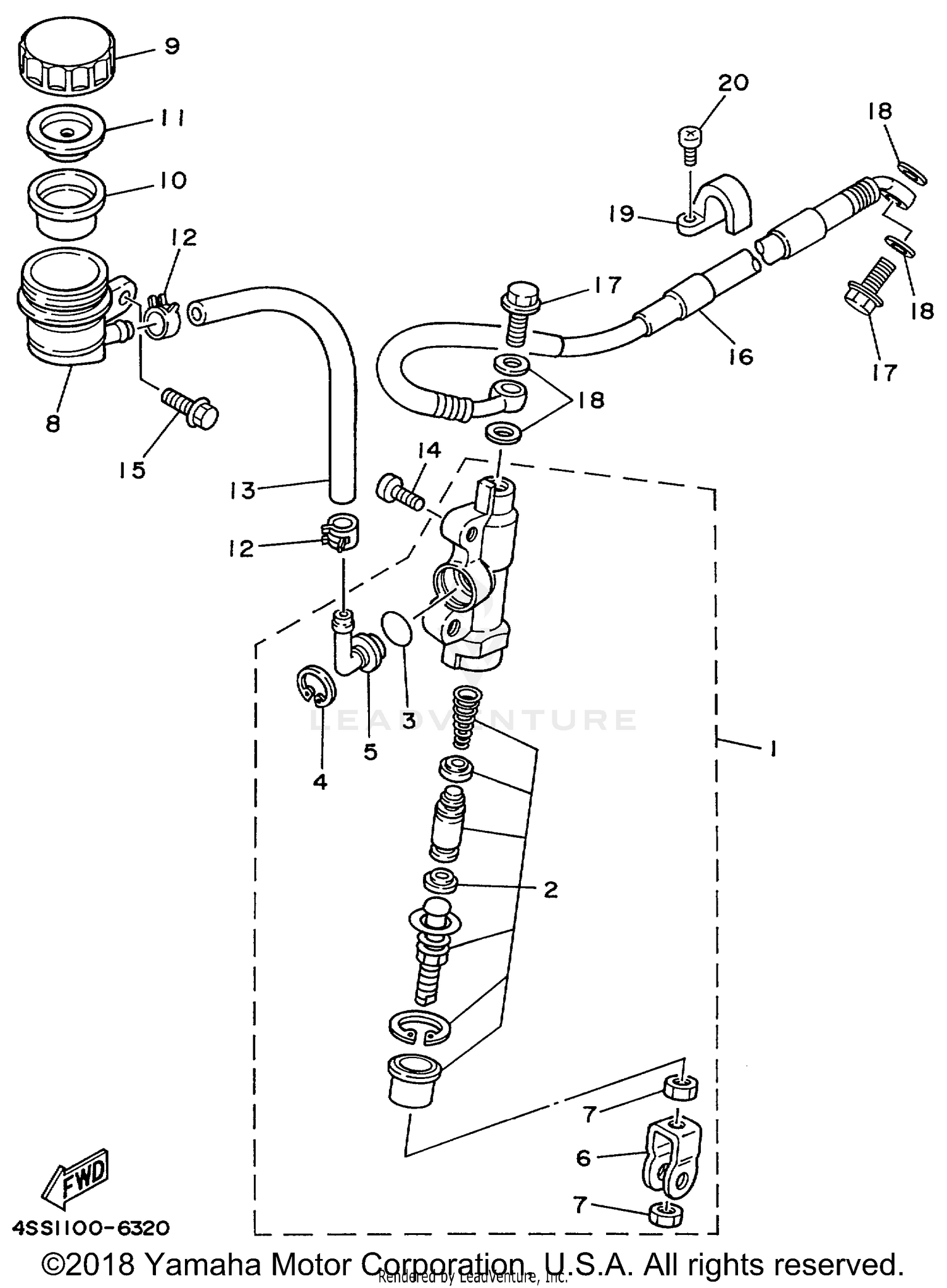 REAR MASTER CYLINDER
