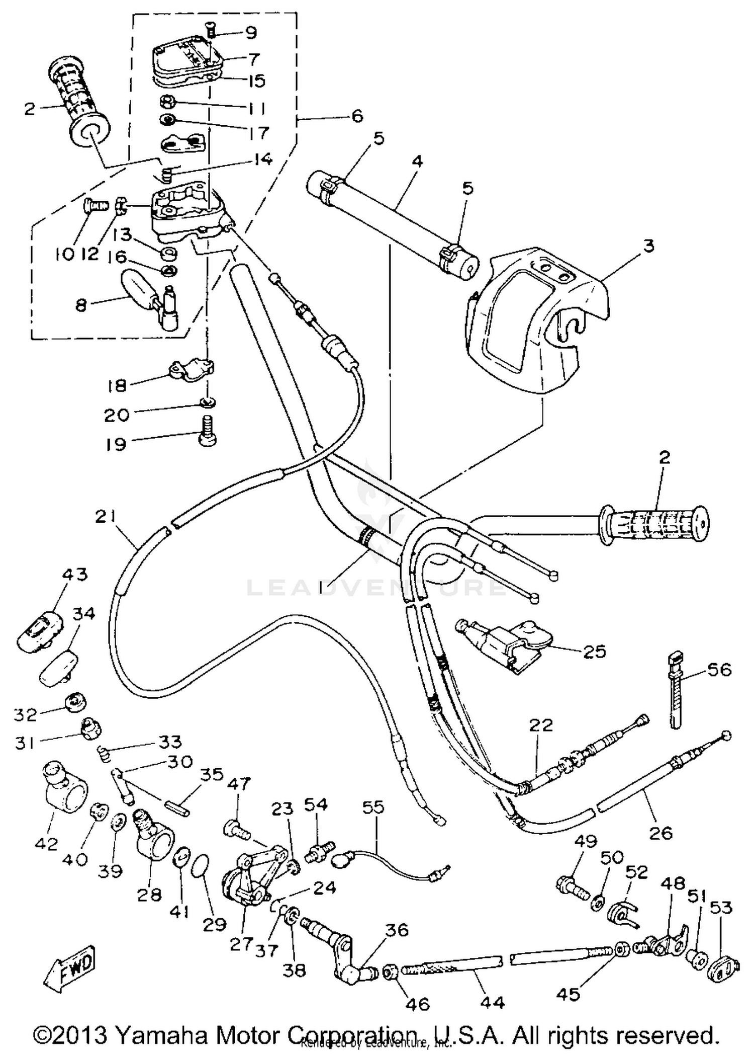 HANDLEBAR - CABLE
