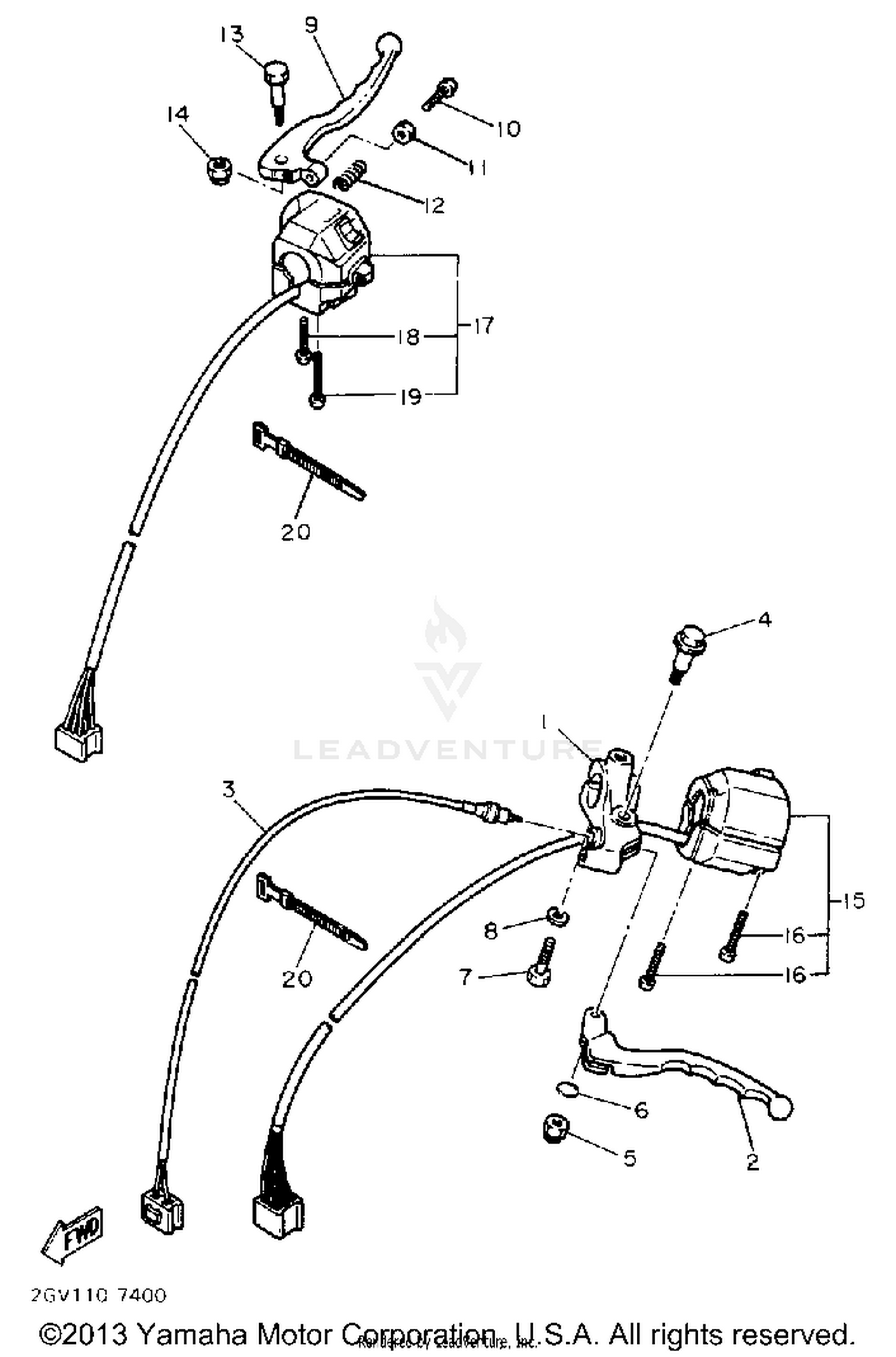 HANDLE SWITCH-LEVER