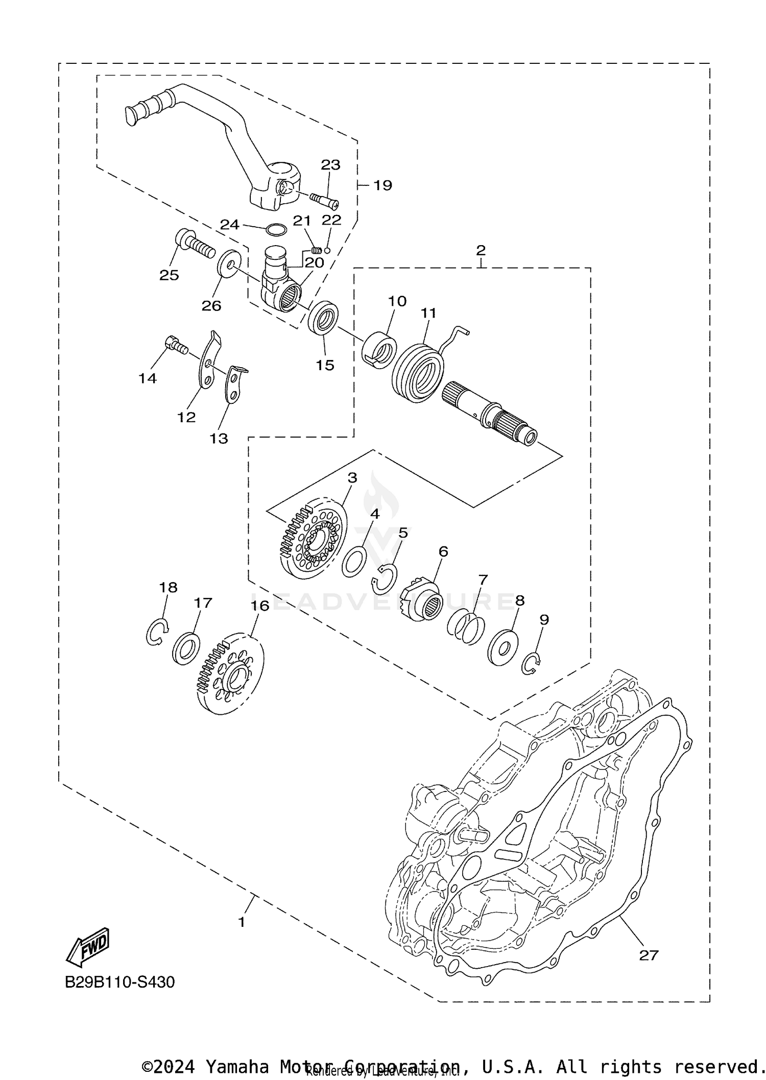 PARTS OPTION KICK STARTER