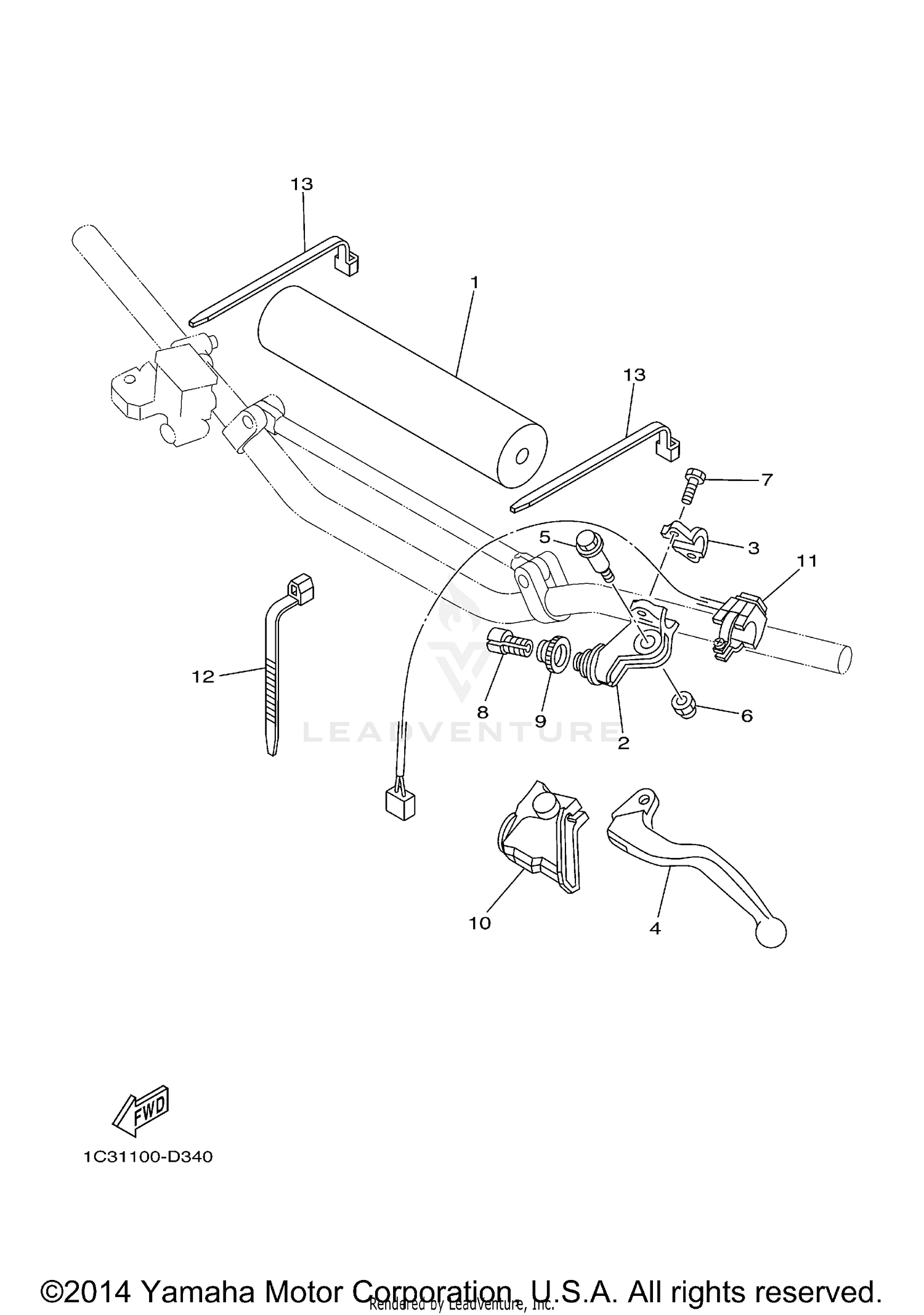 HANDLE SWITCH LEVER