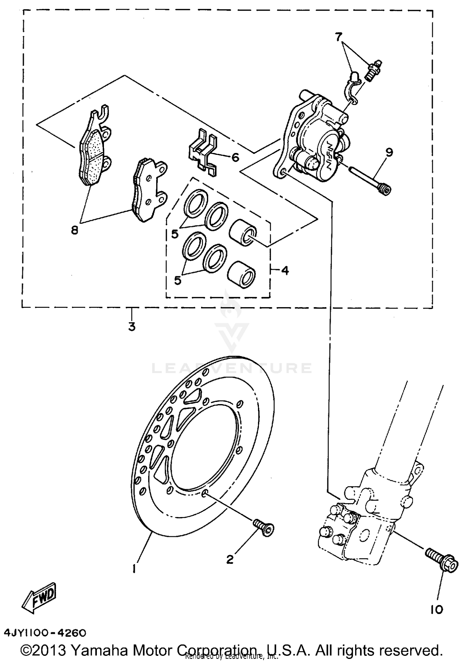 FRONT BRAKE CALIPER