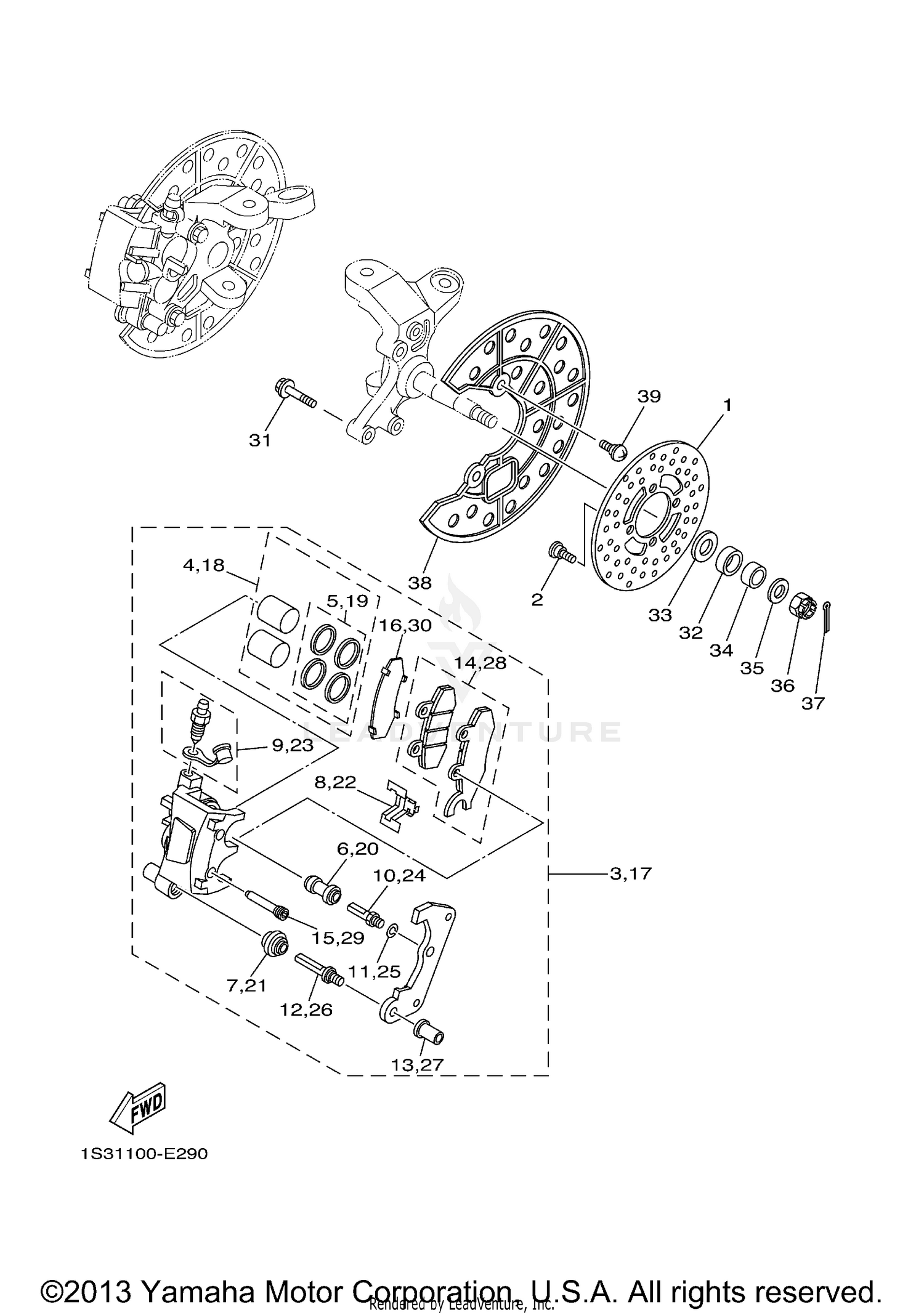 FRONT BRAKE CALIPER
