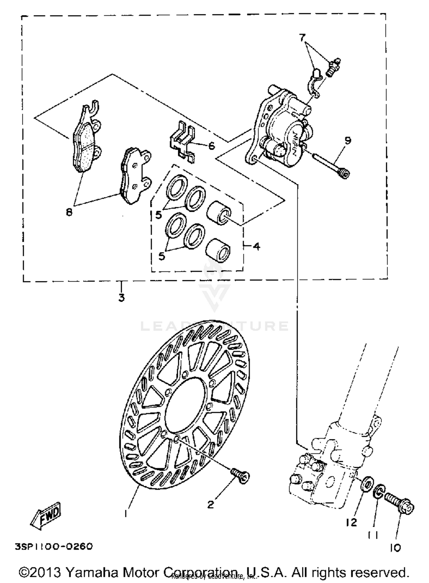 FRONT BRAKE CALIPER