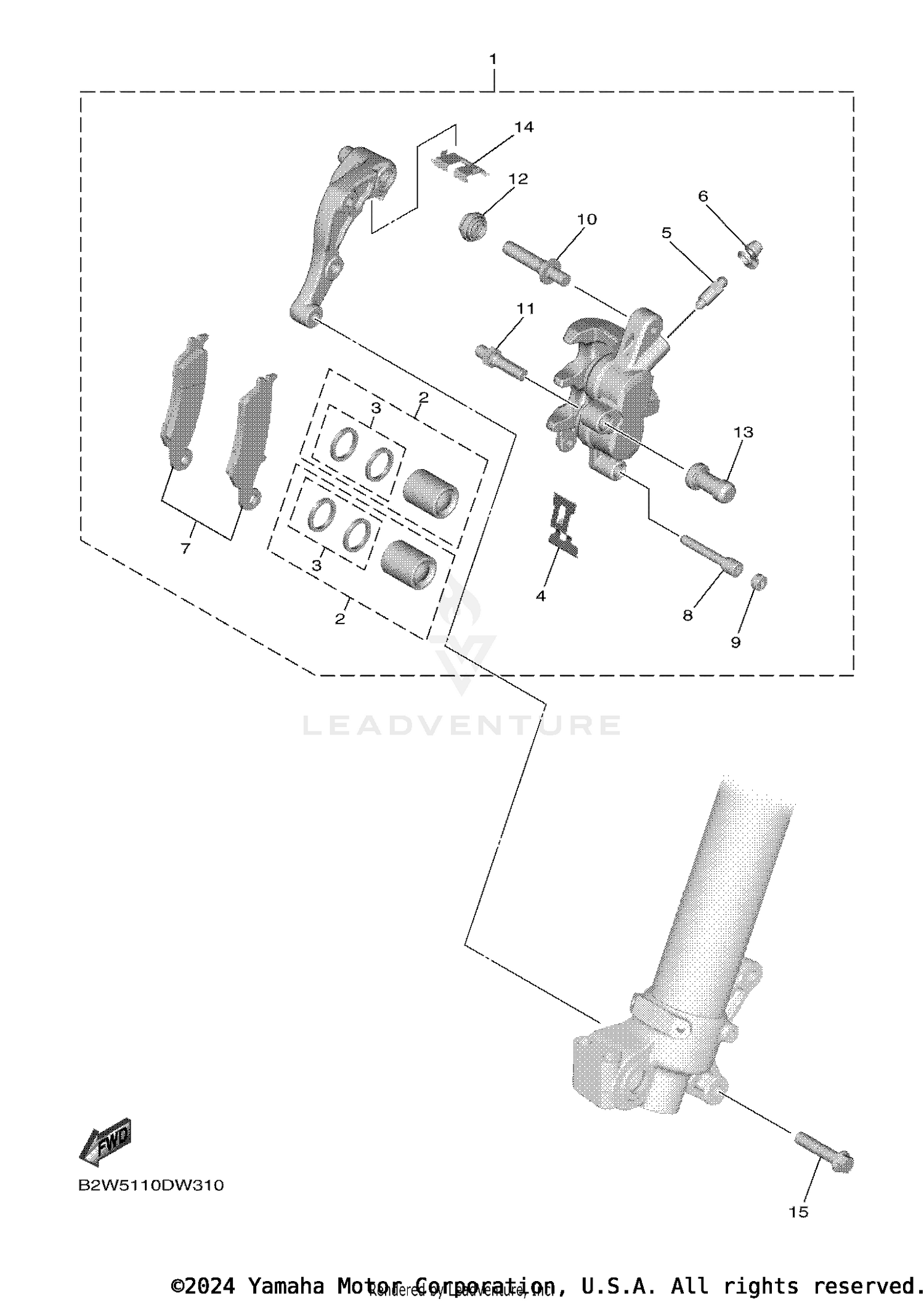 FRONT BRAKE CALIPER