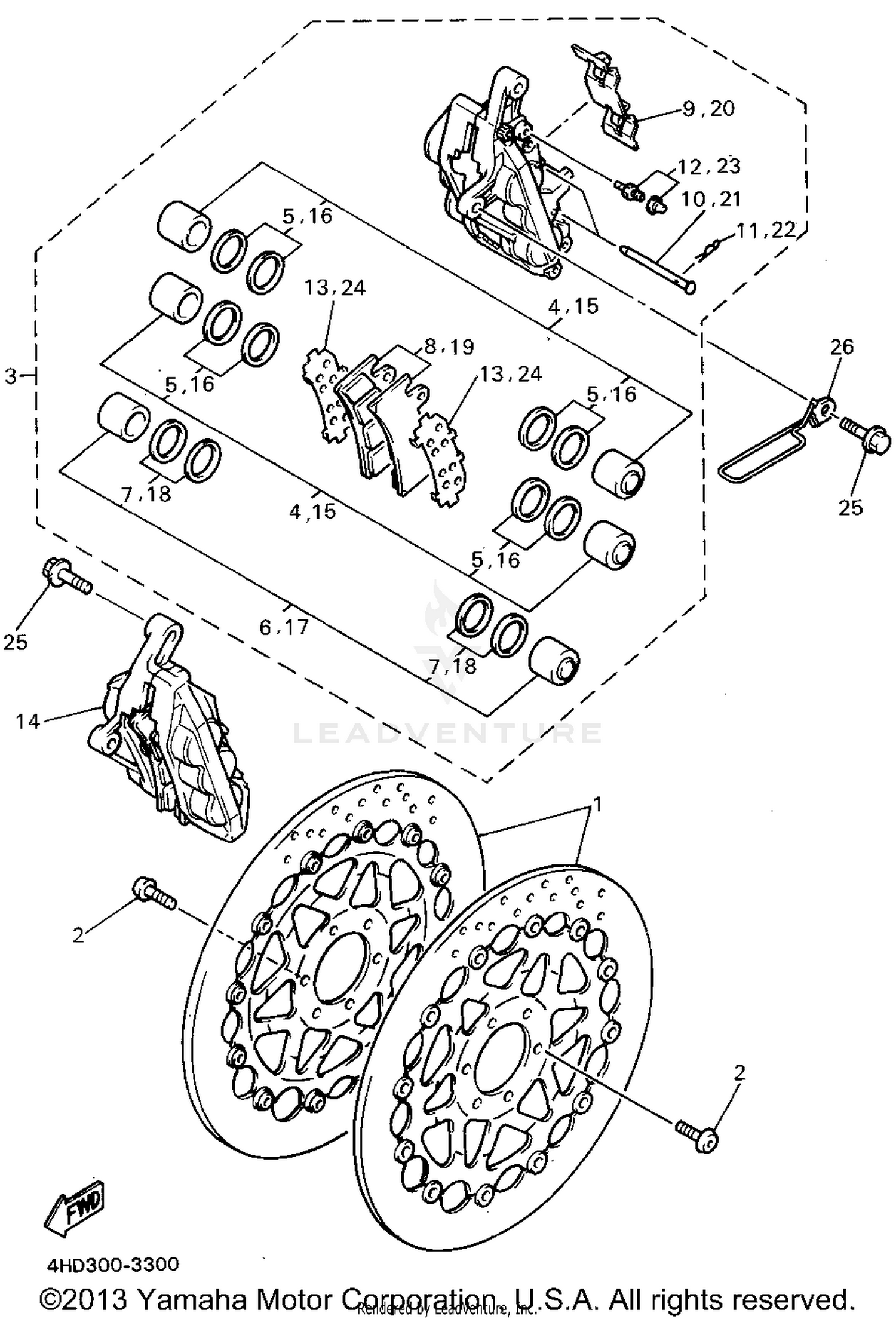 FRONT BRAKE CALIPER