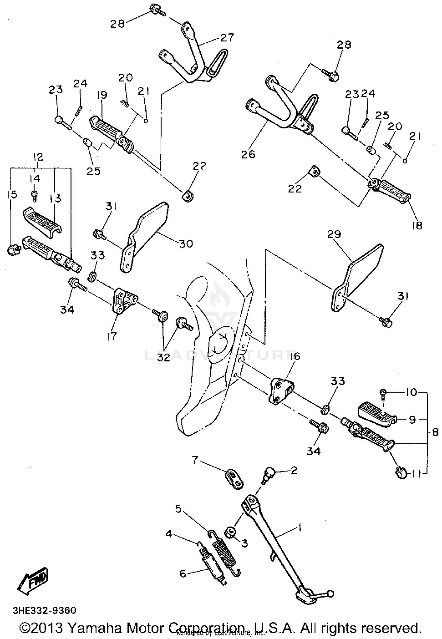 STAND FOOTREST