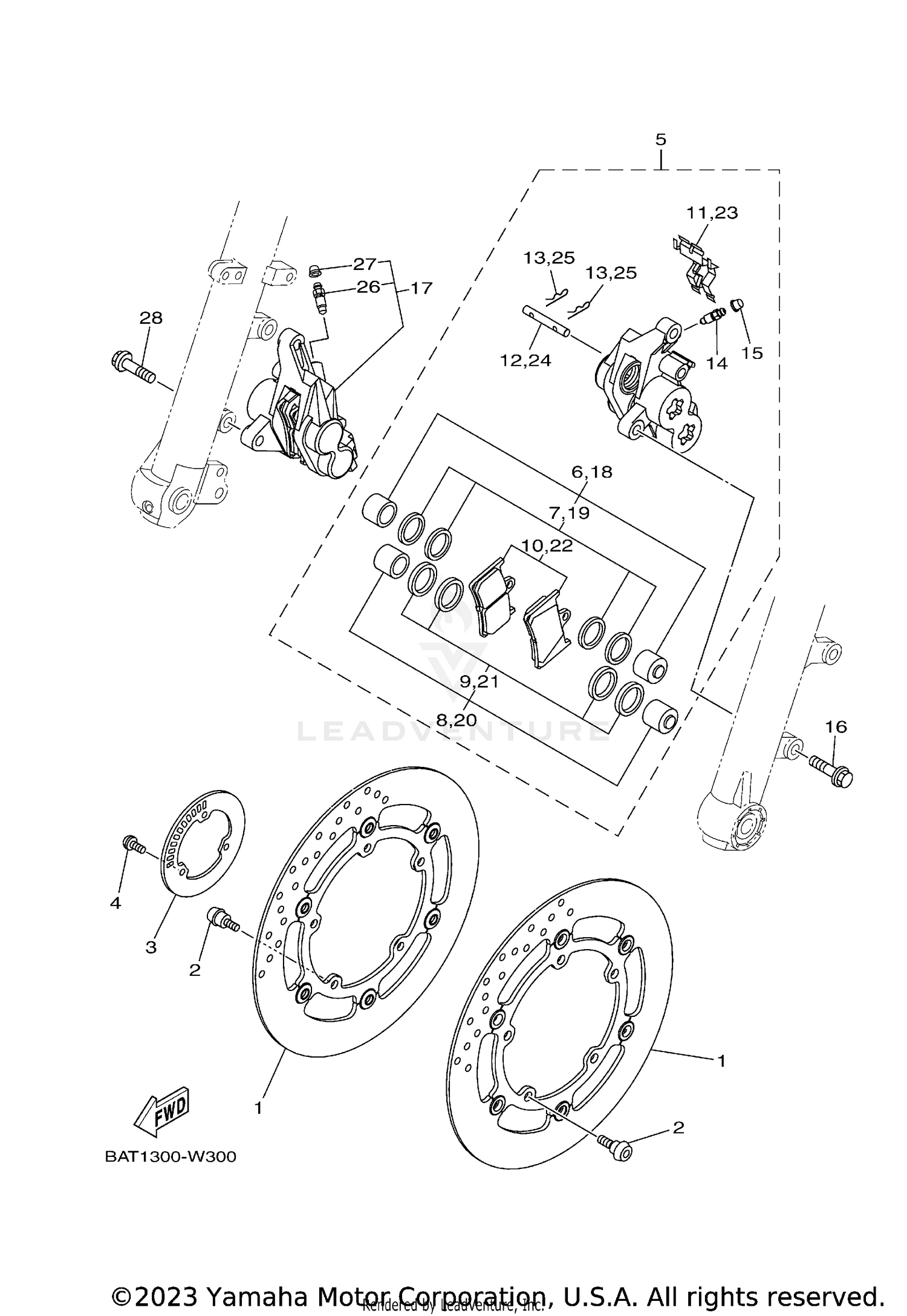 FRONT BRAKE CALIPER