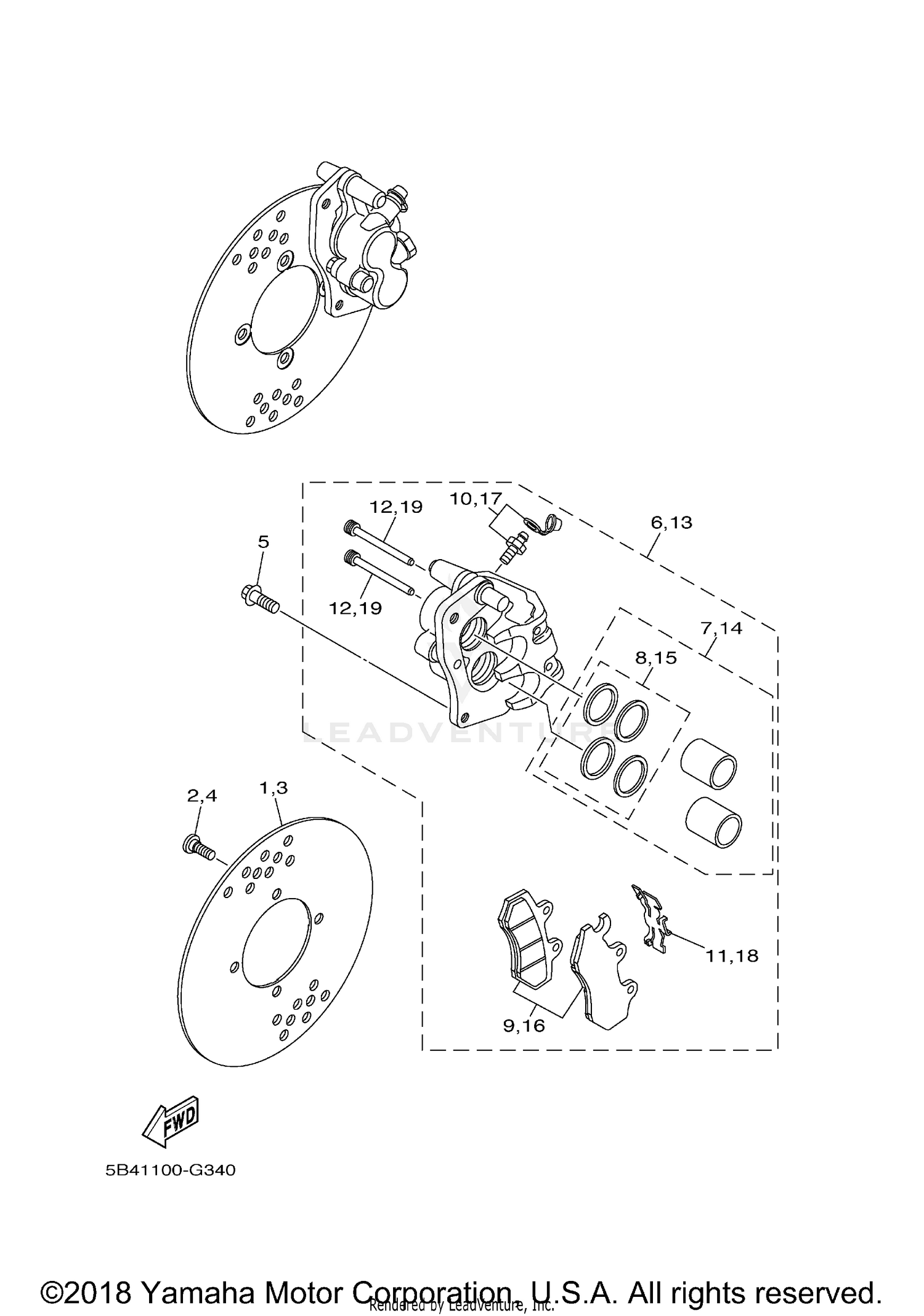 FRONT BRAKE CALIPER