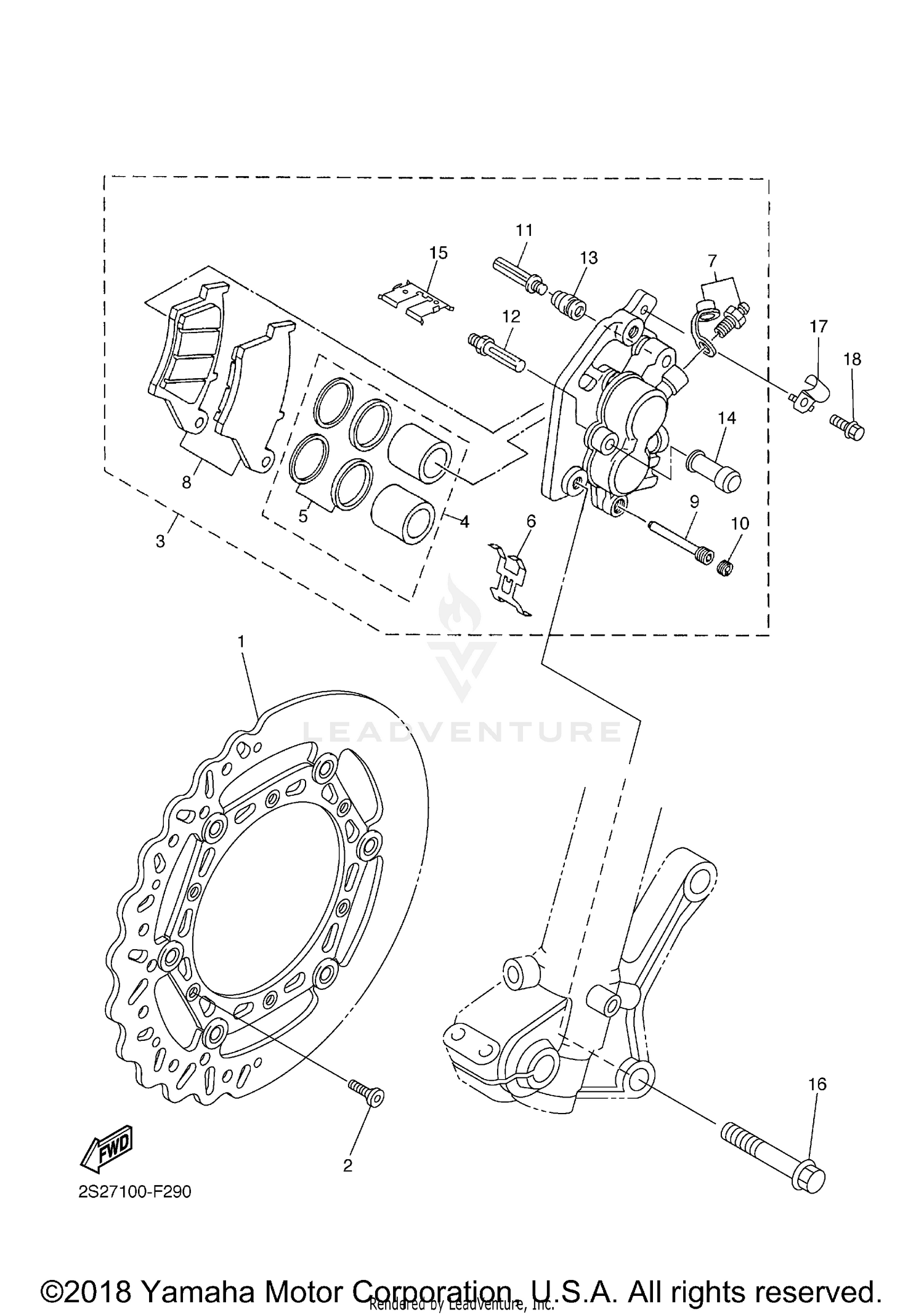 FRONT BRAKE CALIPER
