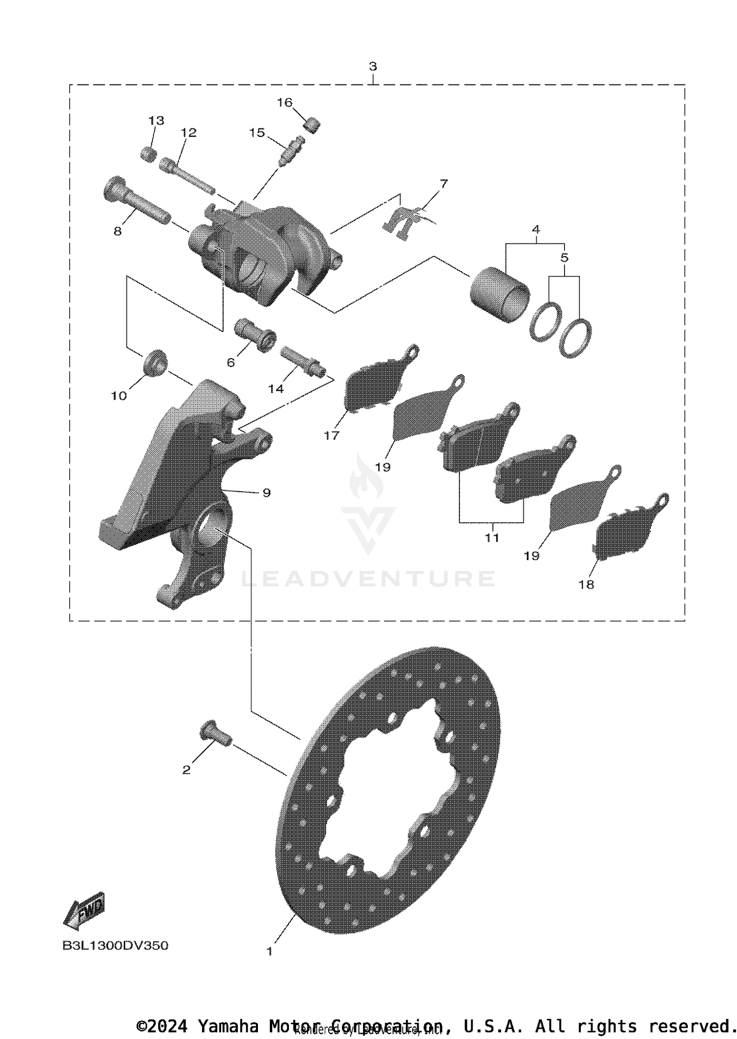 FRONT BRAKE CALIPER