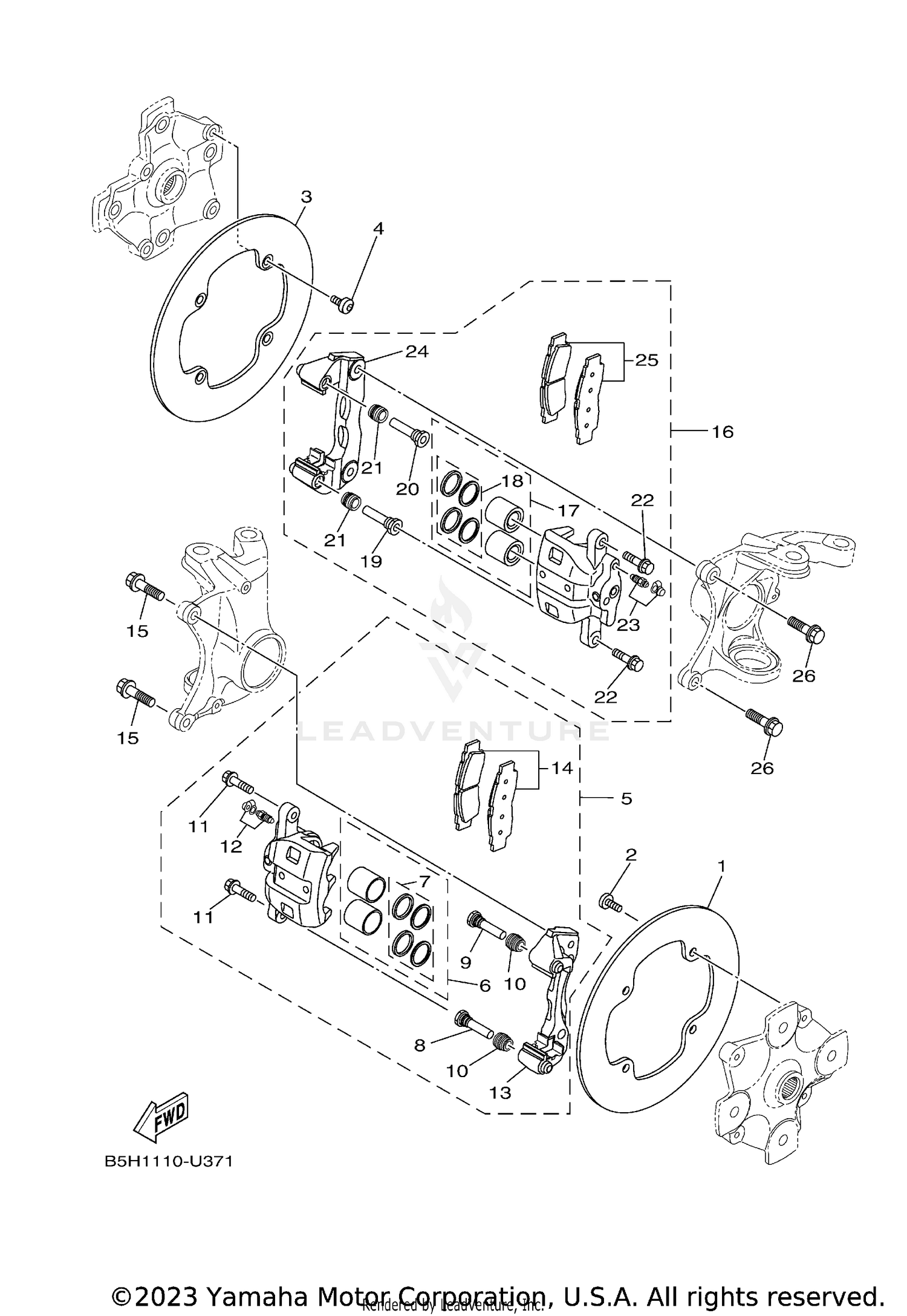 FRONT BRAKE CALIPER