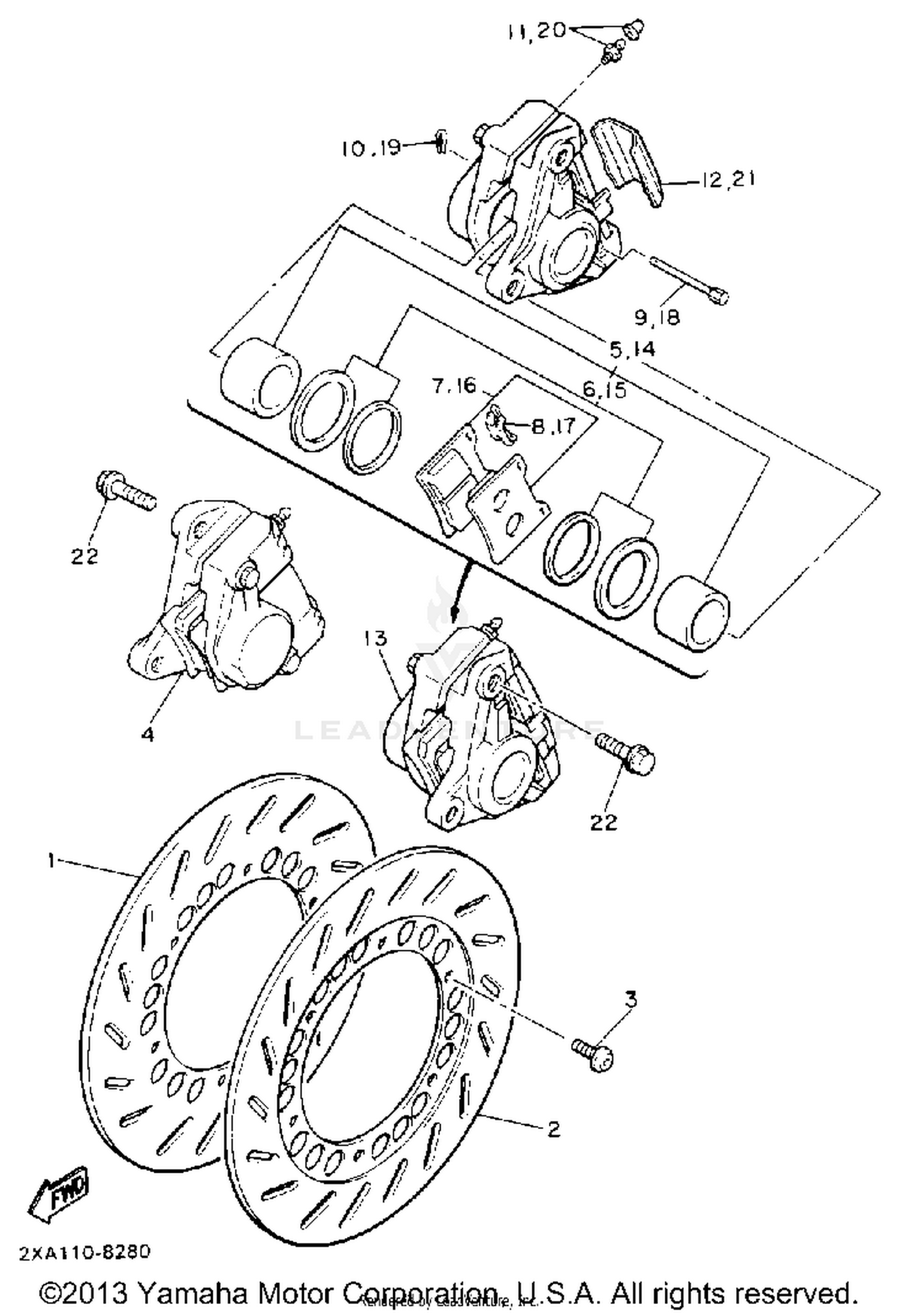 FRONT BRAKE CALIPER