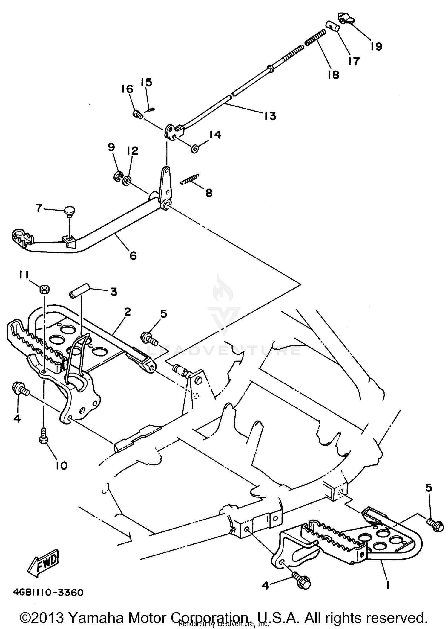 STAND FOOTREST