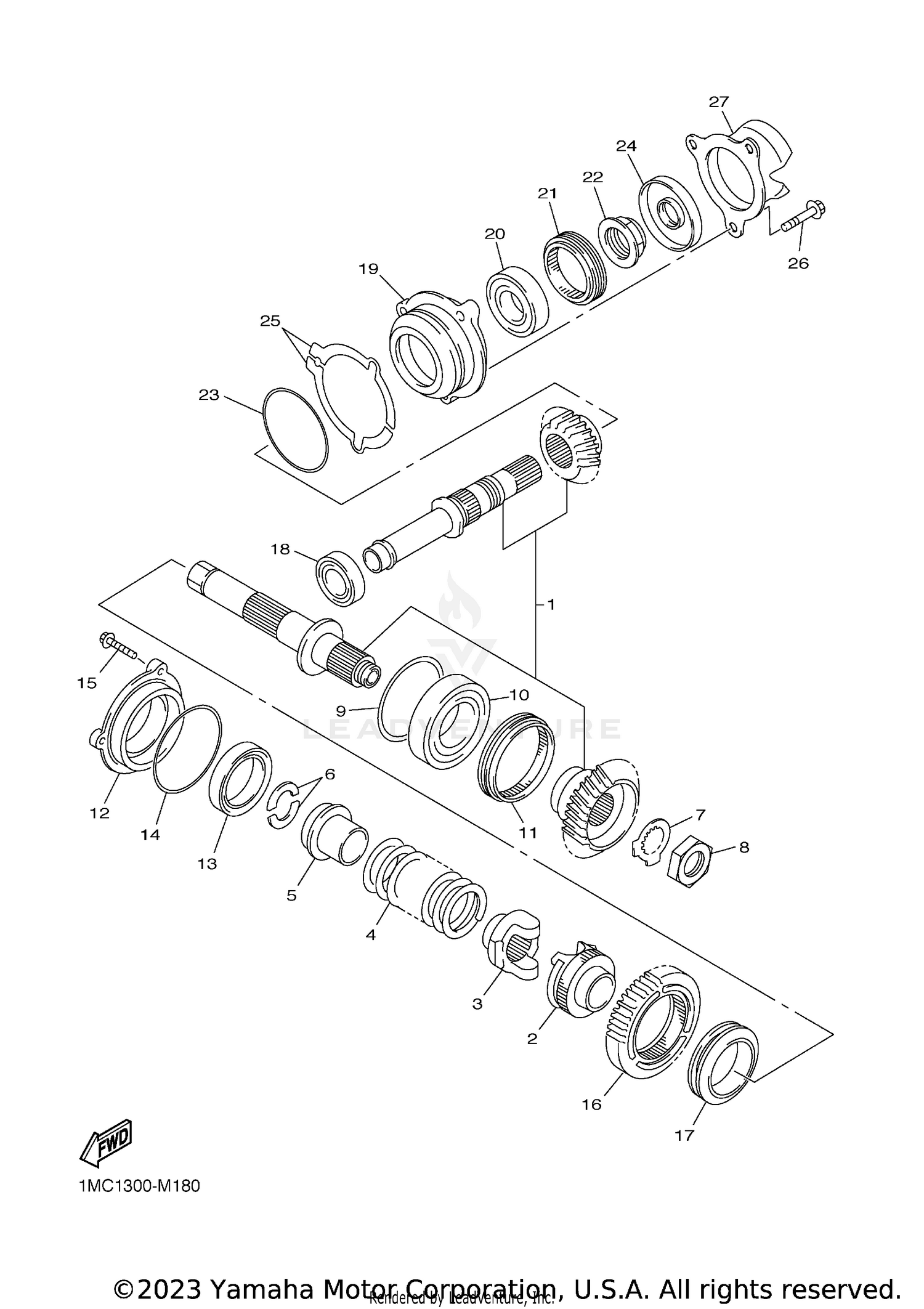 MIDDLE DRIVE GEAR