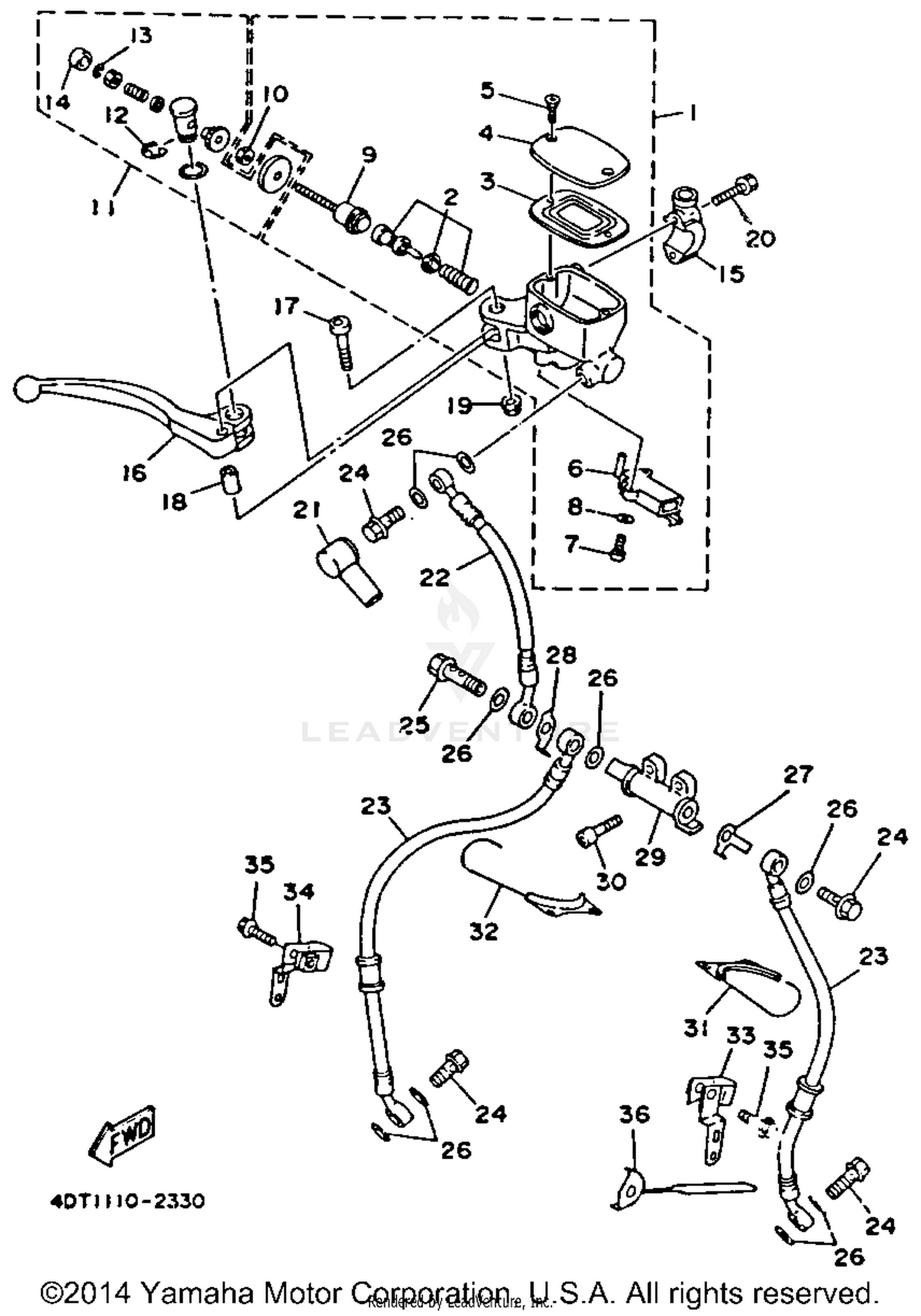 FRONT MASTER CYLINDER