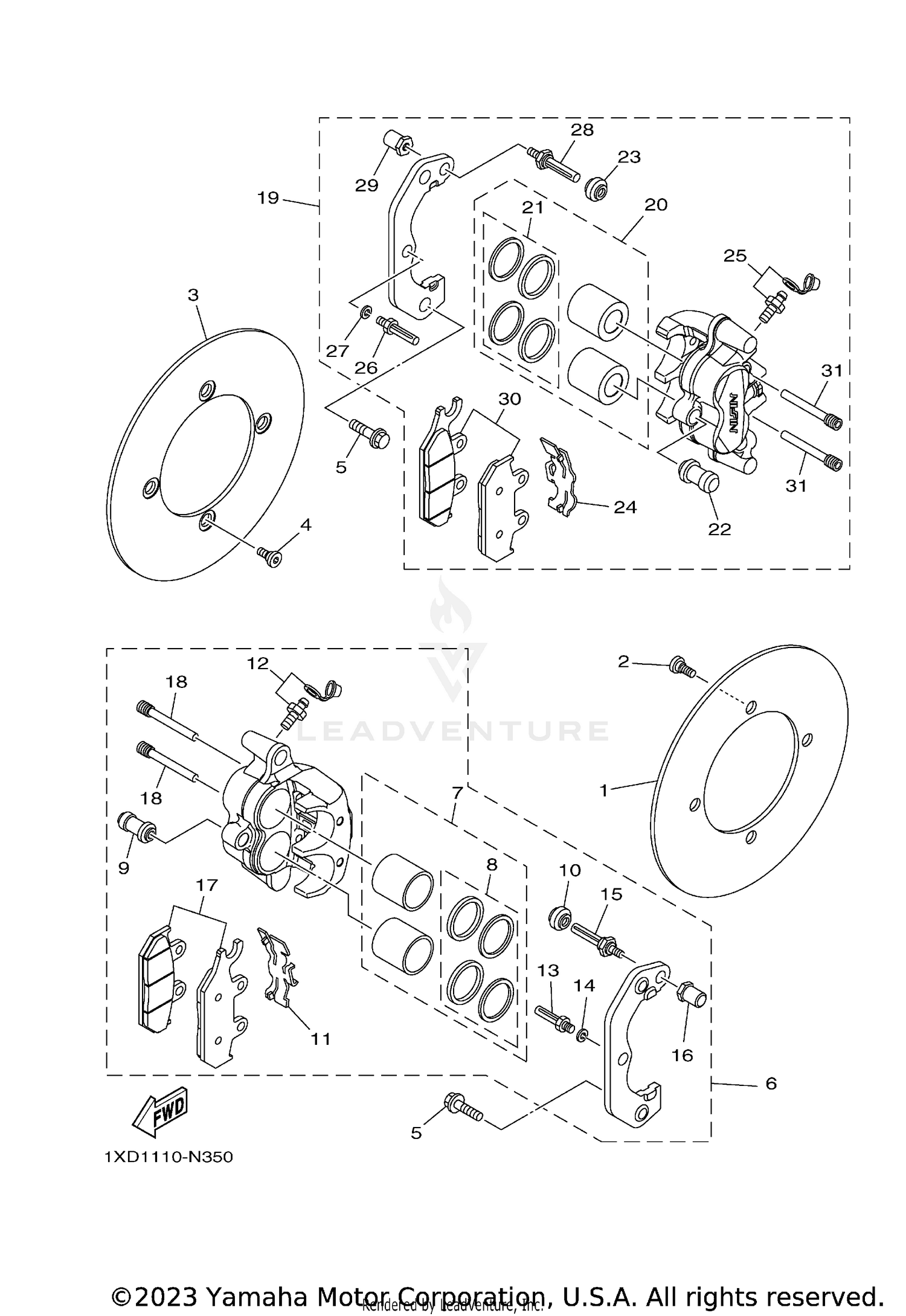 FRONT BRAKE CALIPER