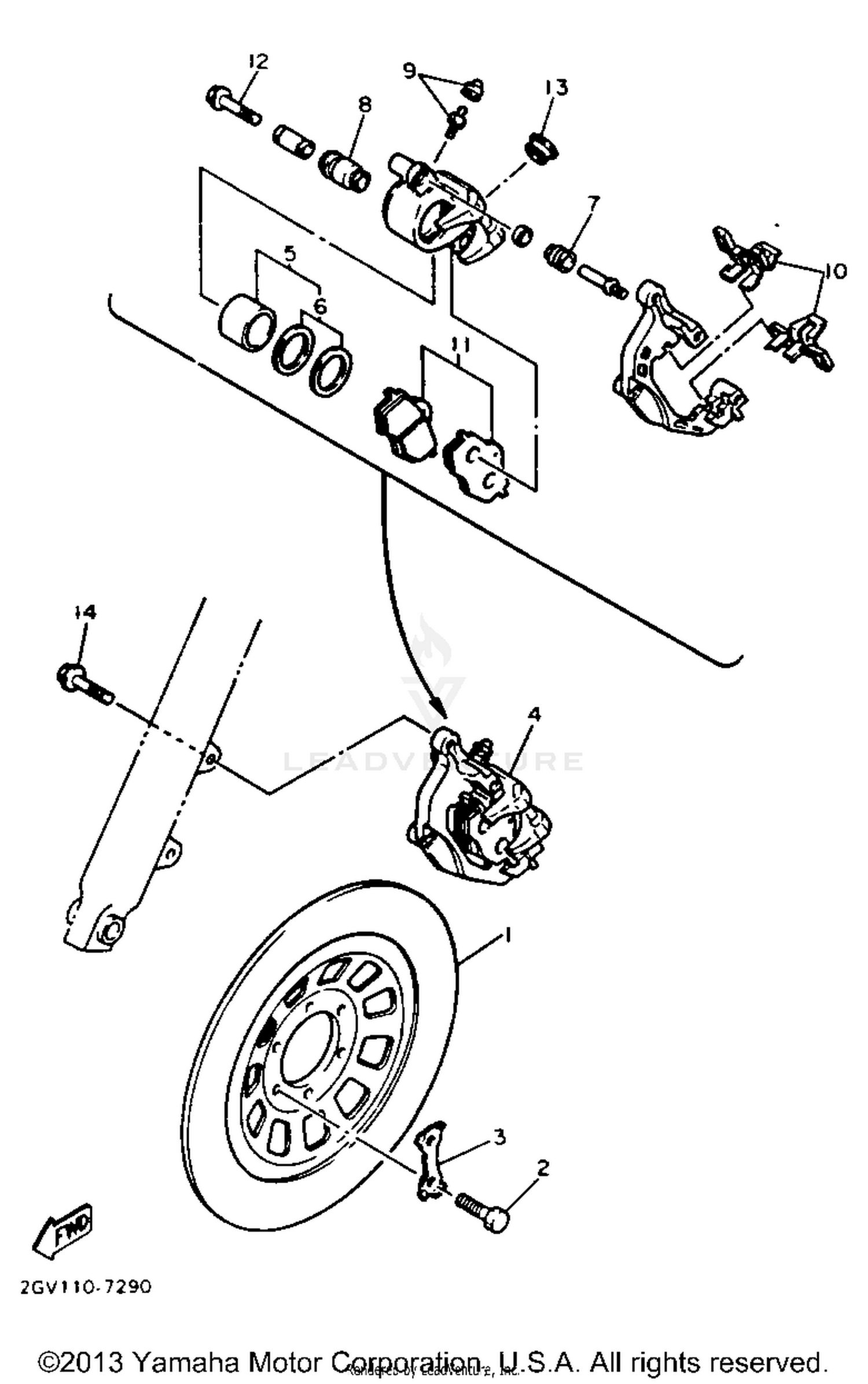 FRONT BRAKE CALIPER