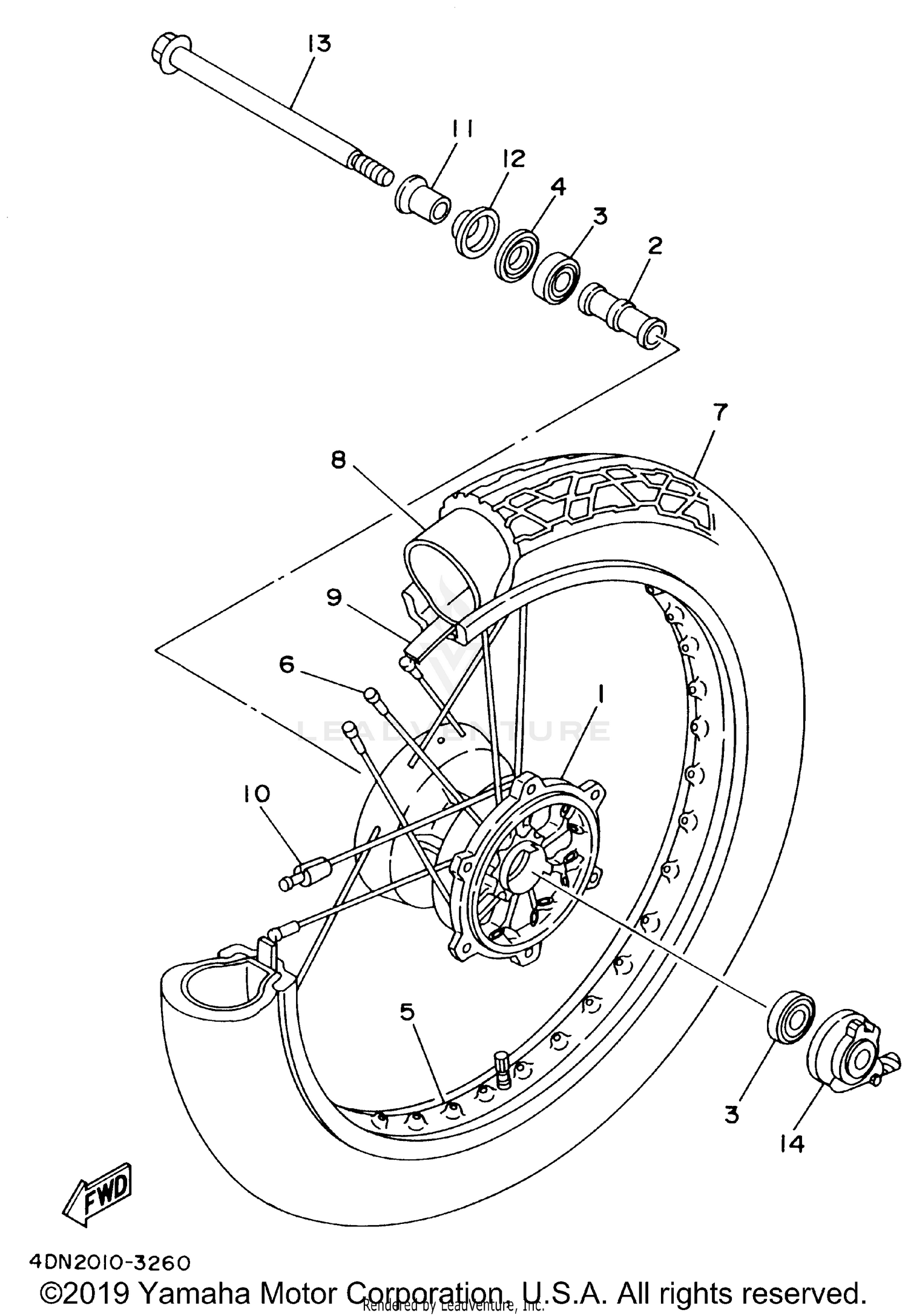 REAR BRAKE CALIPER