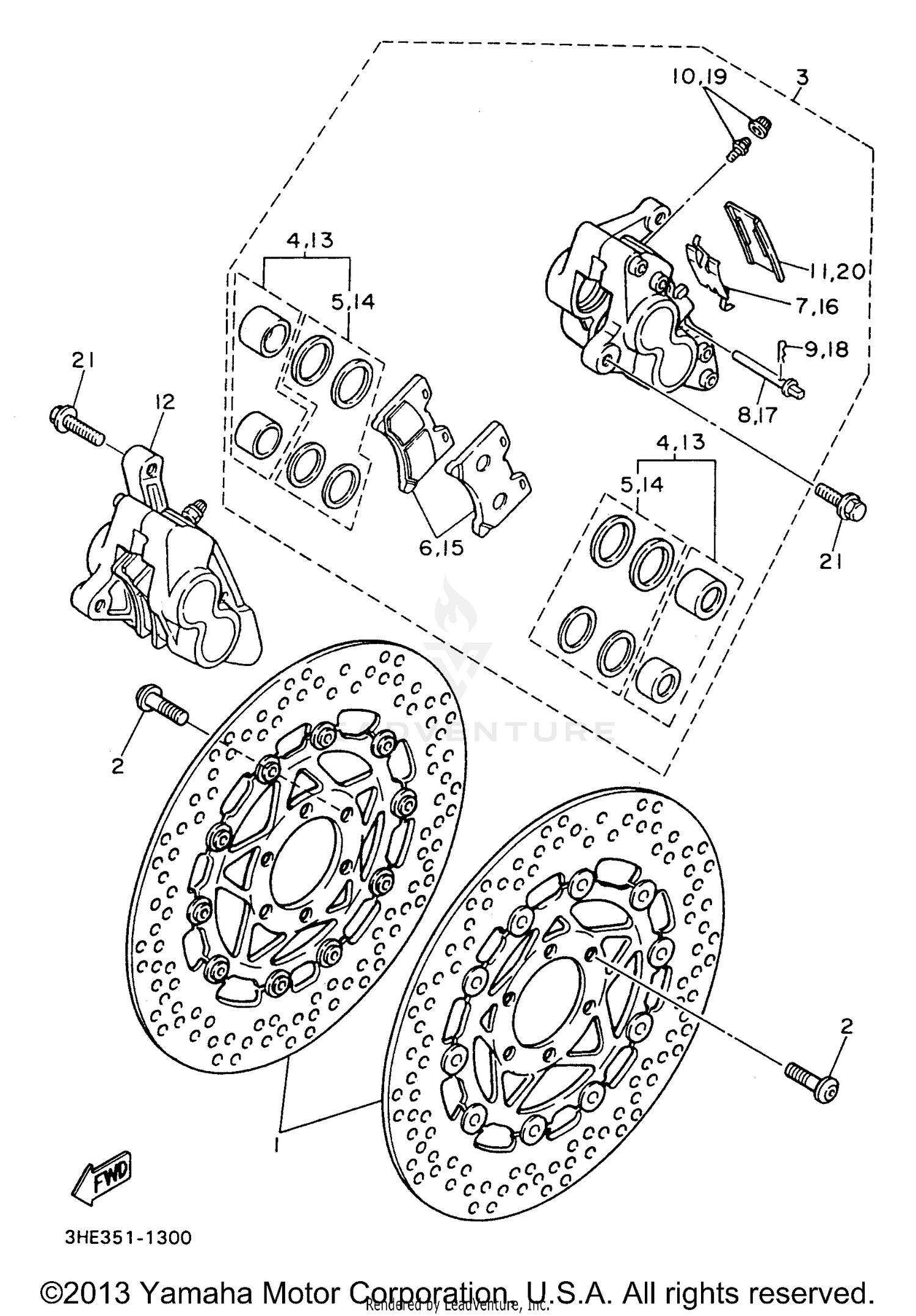 FRONT BRAKE CALIPER