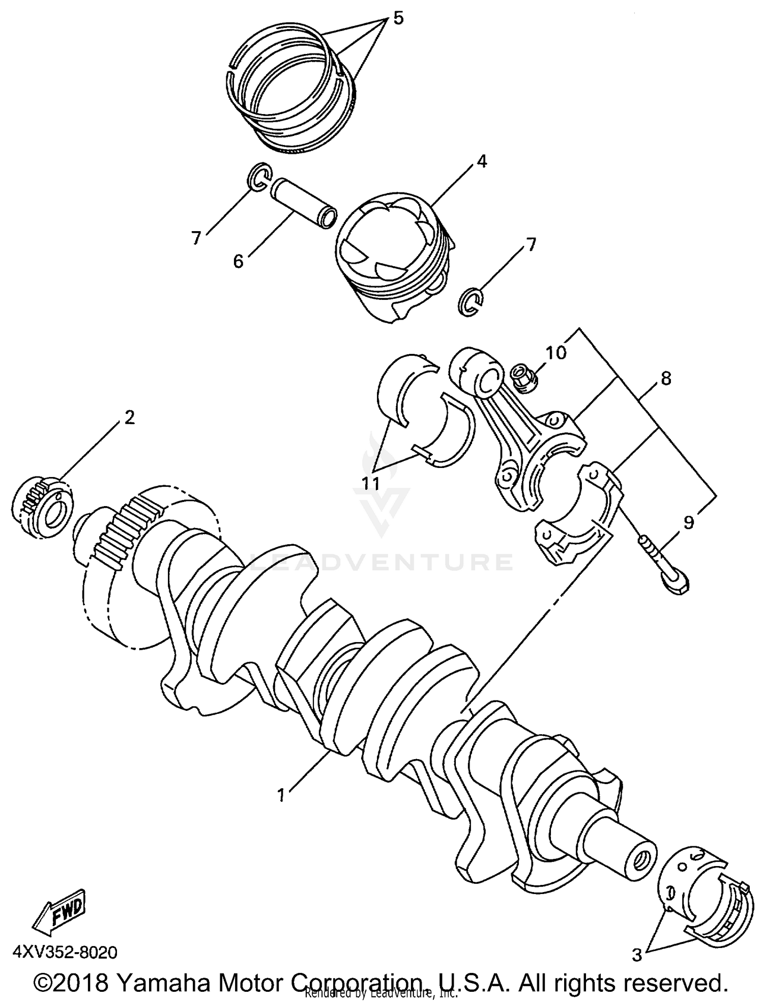 CRANKSHAFT PISTON