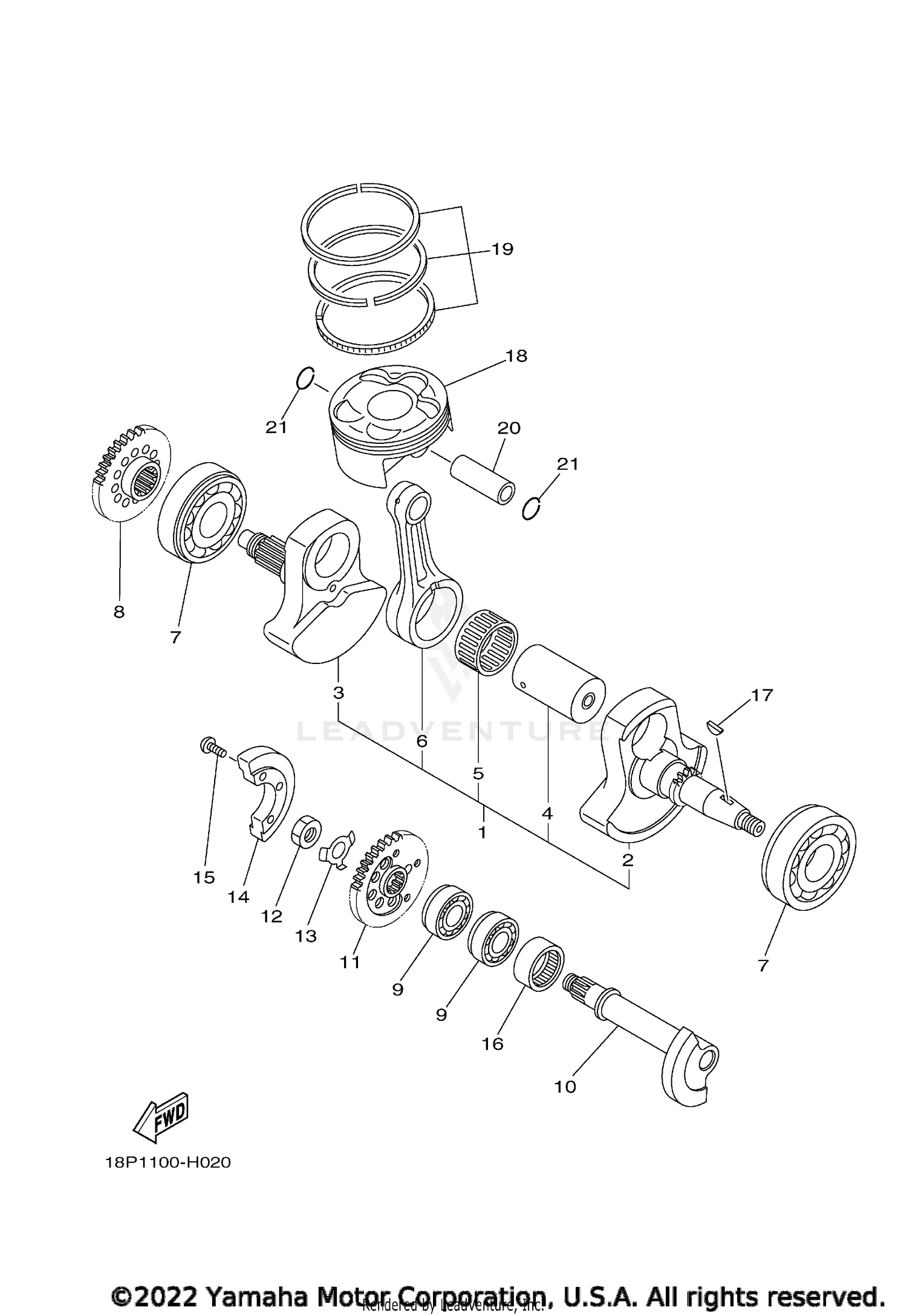 CRANKSHAFT PISTON