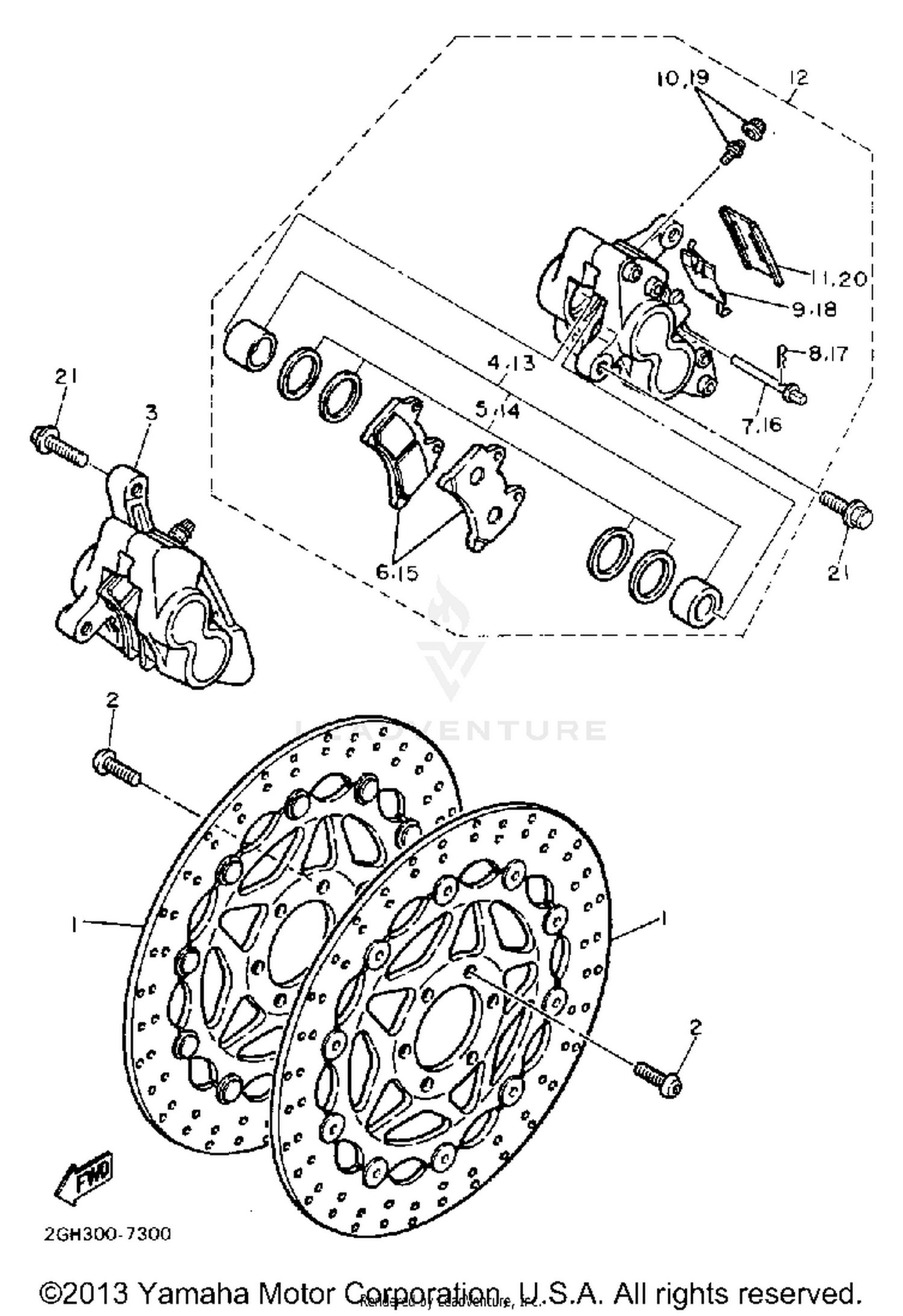 FRONT BRAKE CALIPER