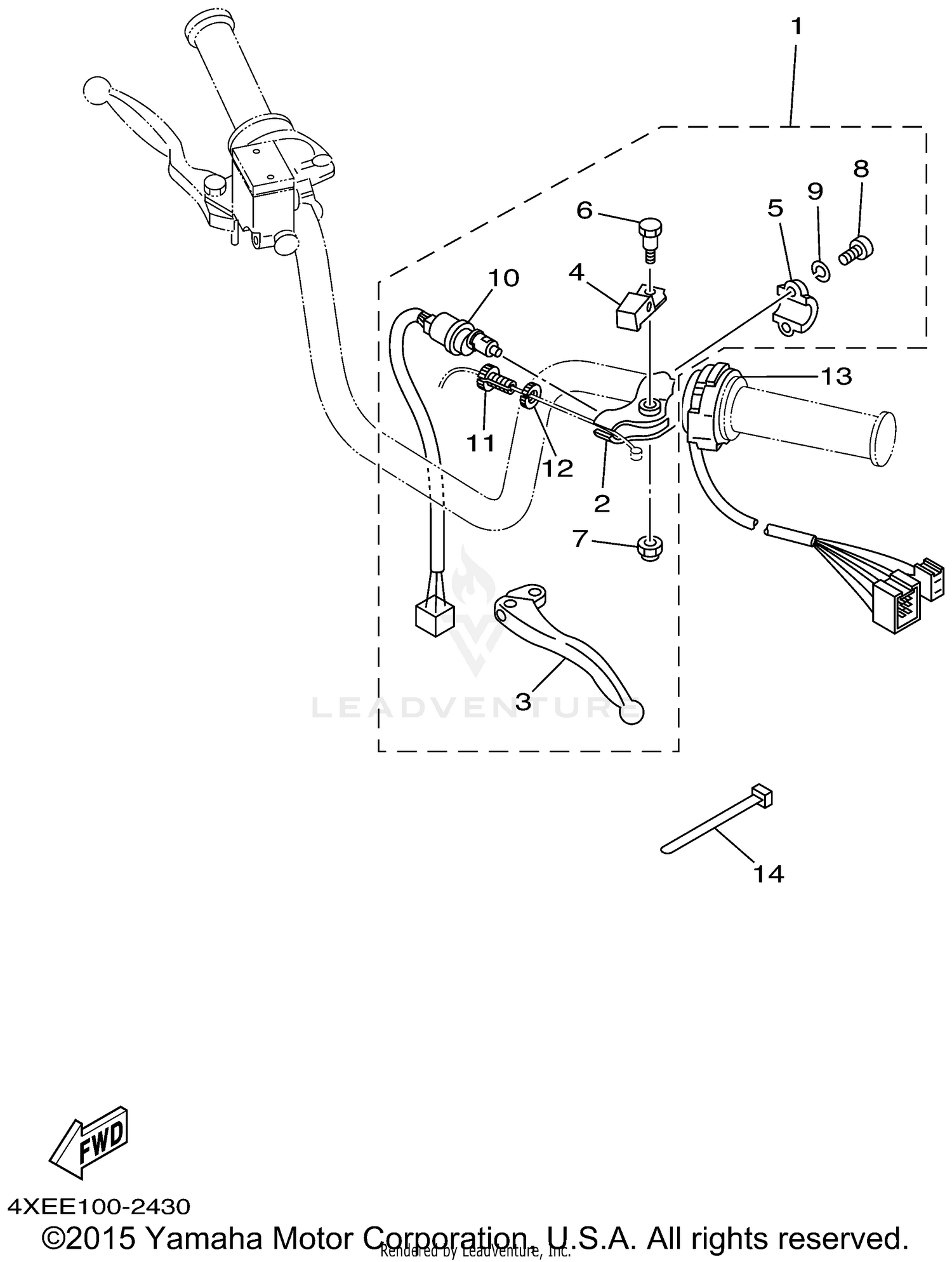 HANDLE SWITCH LEVER