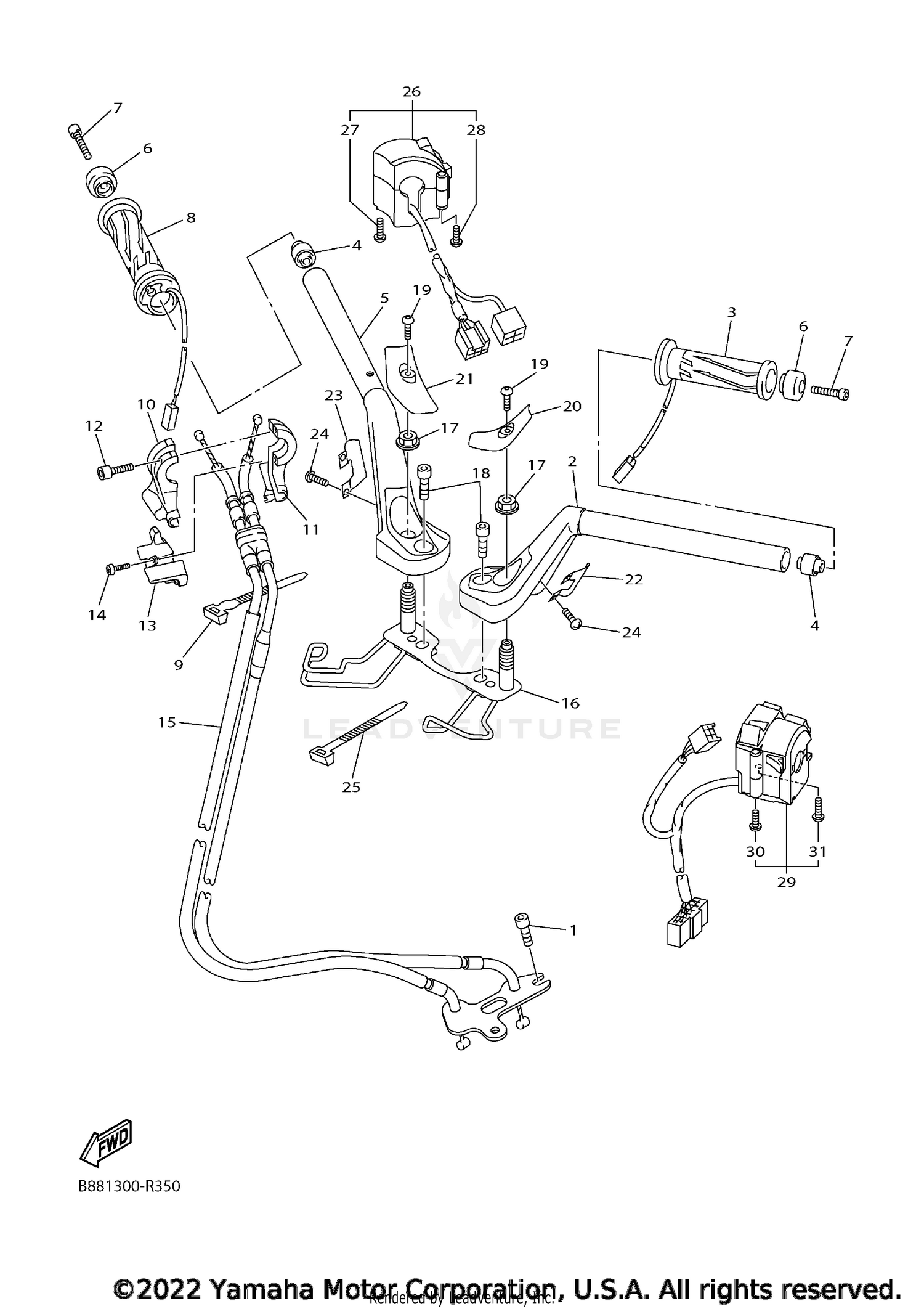 STEERING HANDLE CABLE