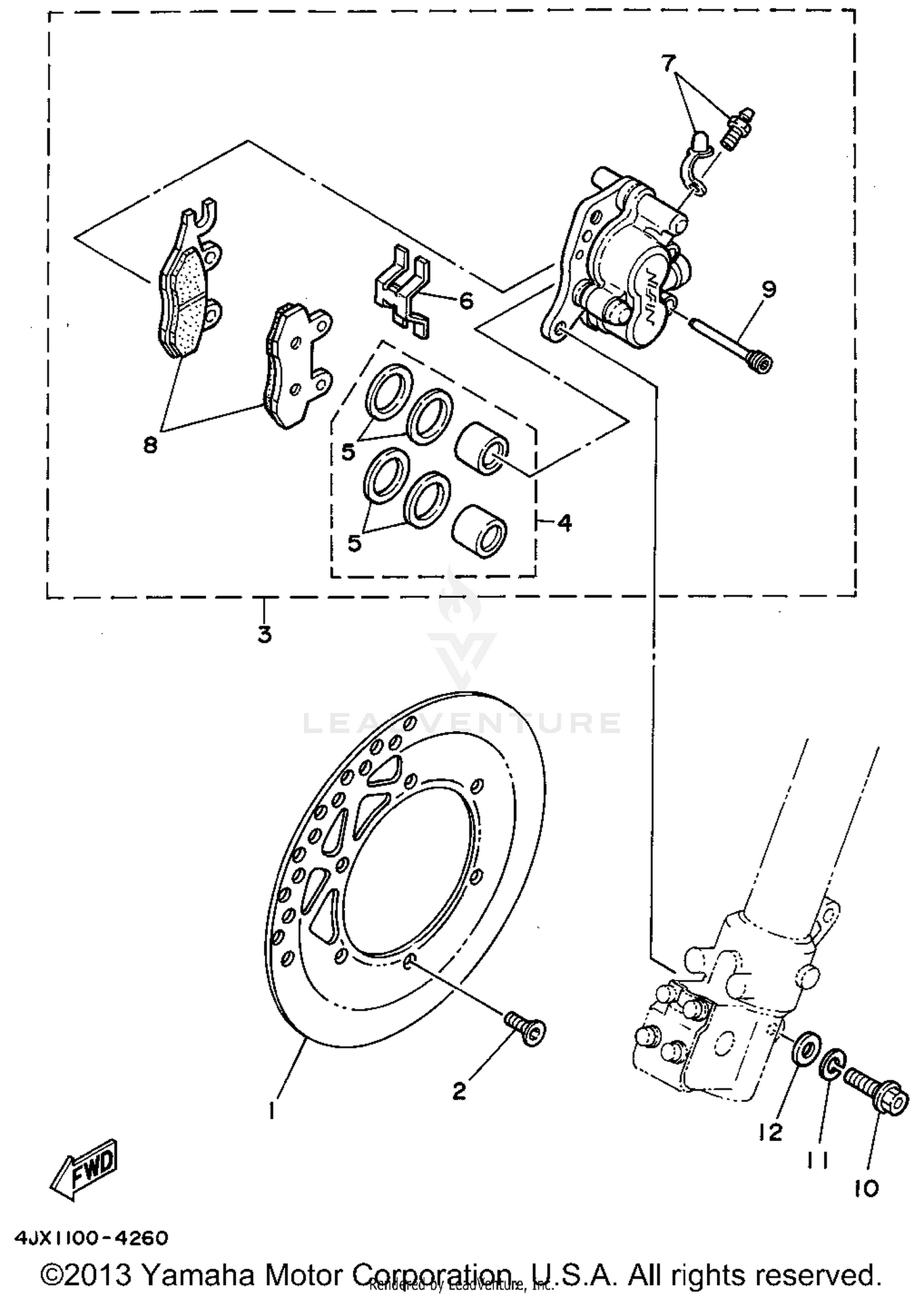 FRONT BRAKE CALIPER