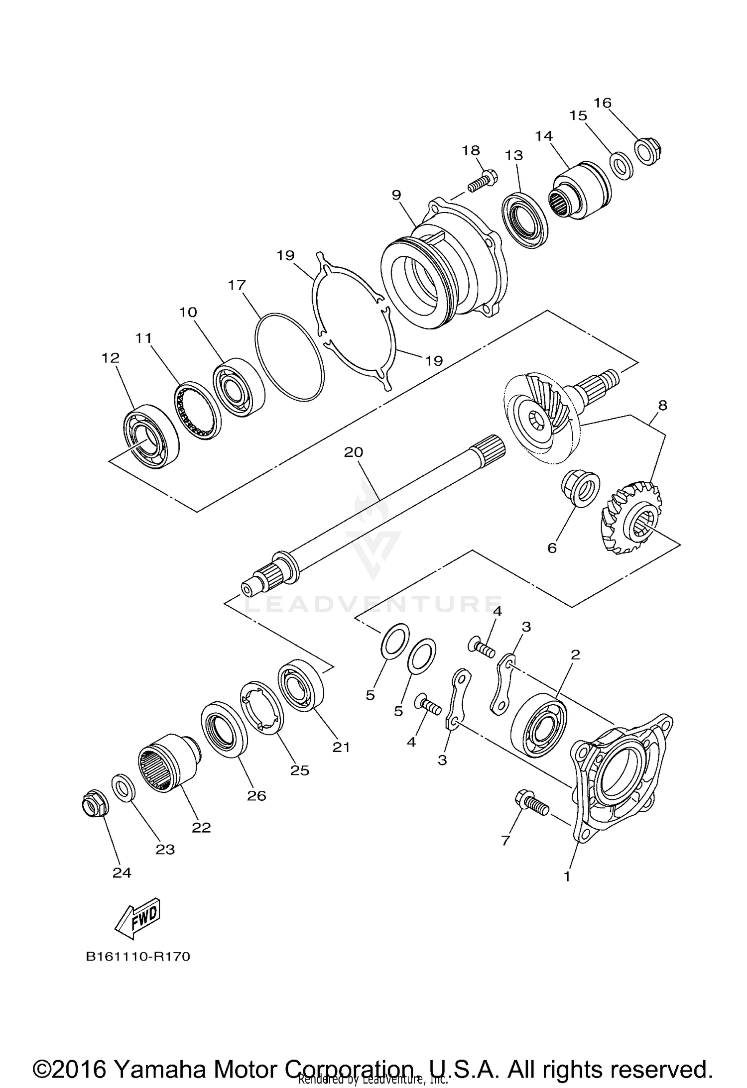 MIDDLE DRIVE GEAR