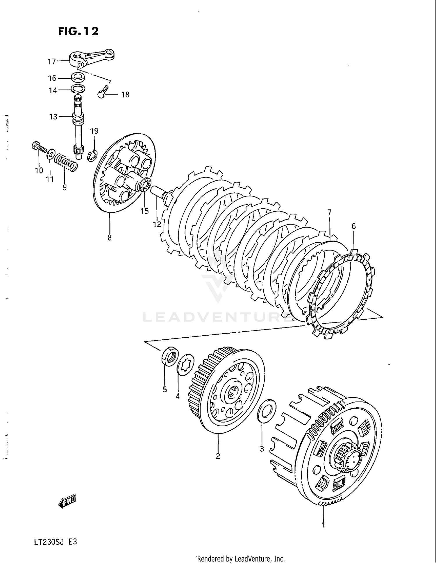 REAR BRAKE CALIPER