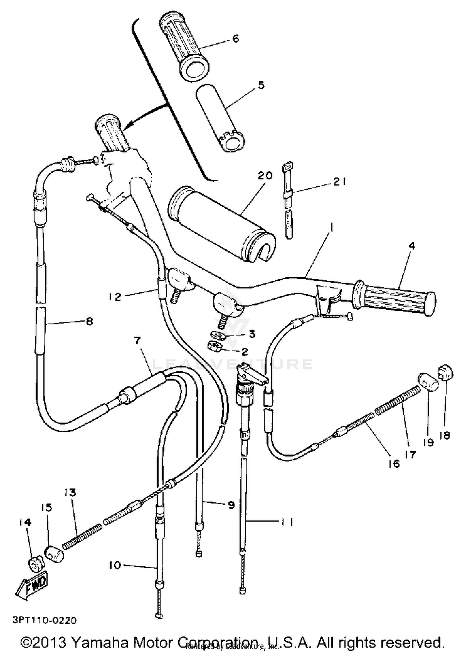 HANDLEBAR - CABLE
