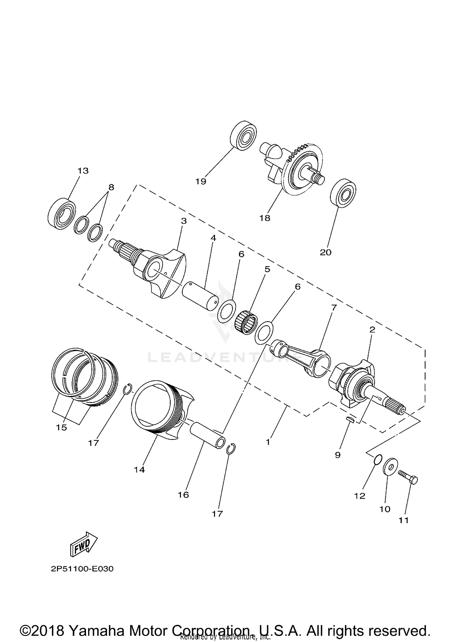 MIDDLE DRIVE GEAR