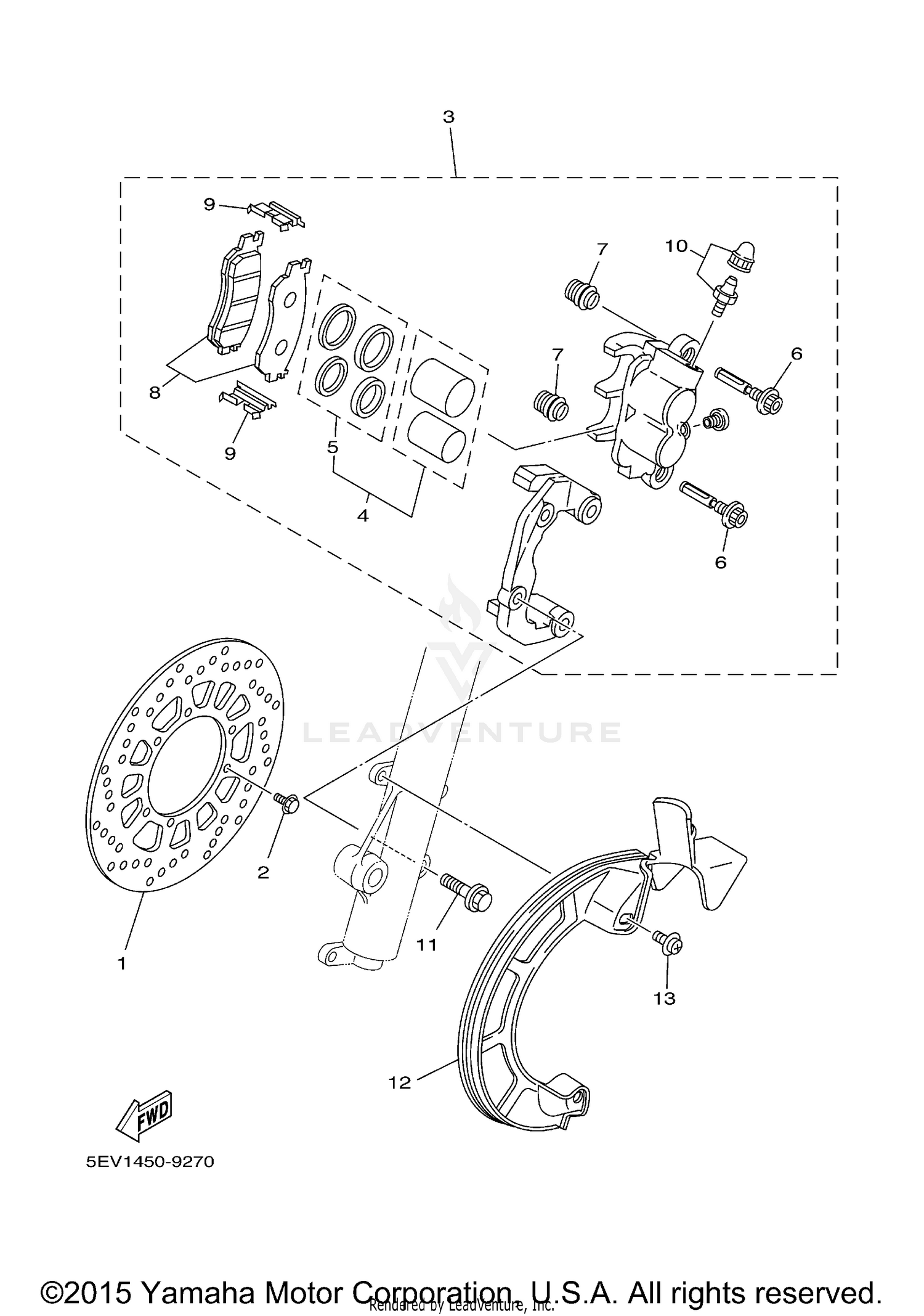 FRONT BRAKE CALIPER