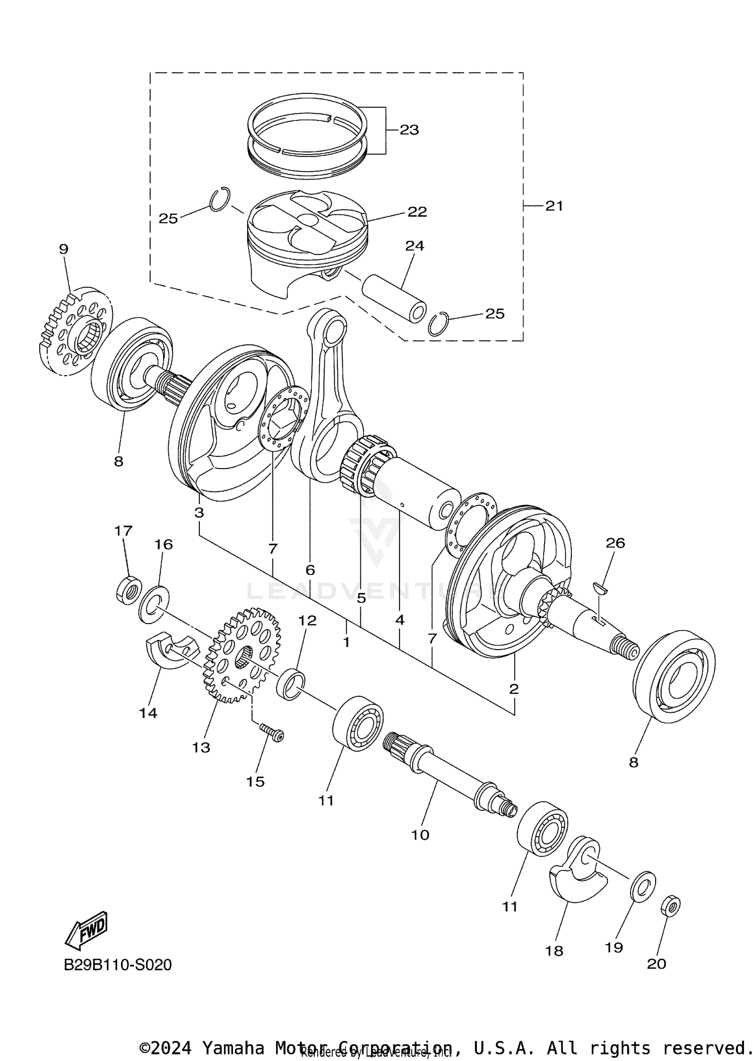 CRANKSHAFT PISTON