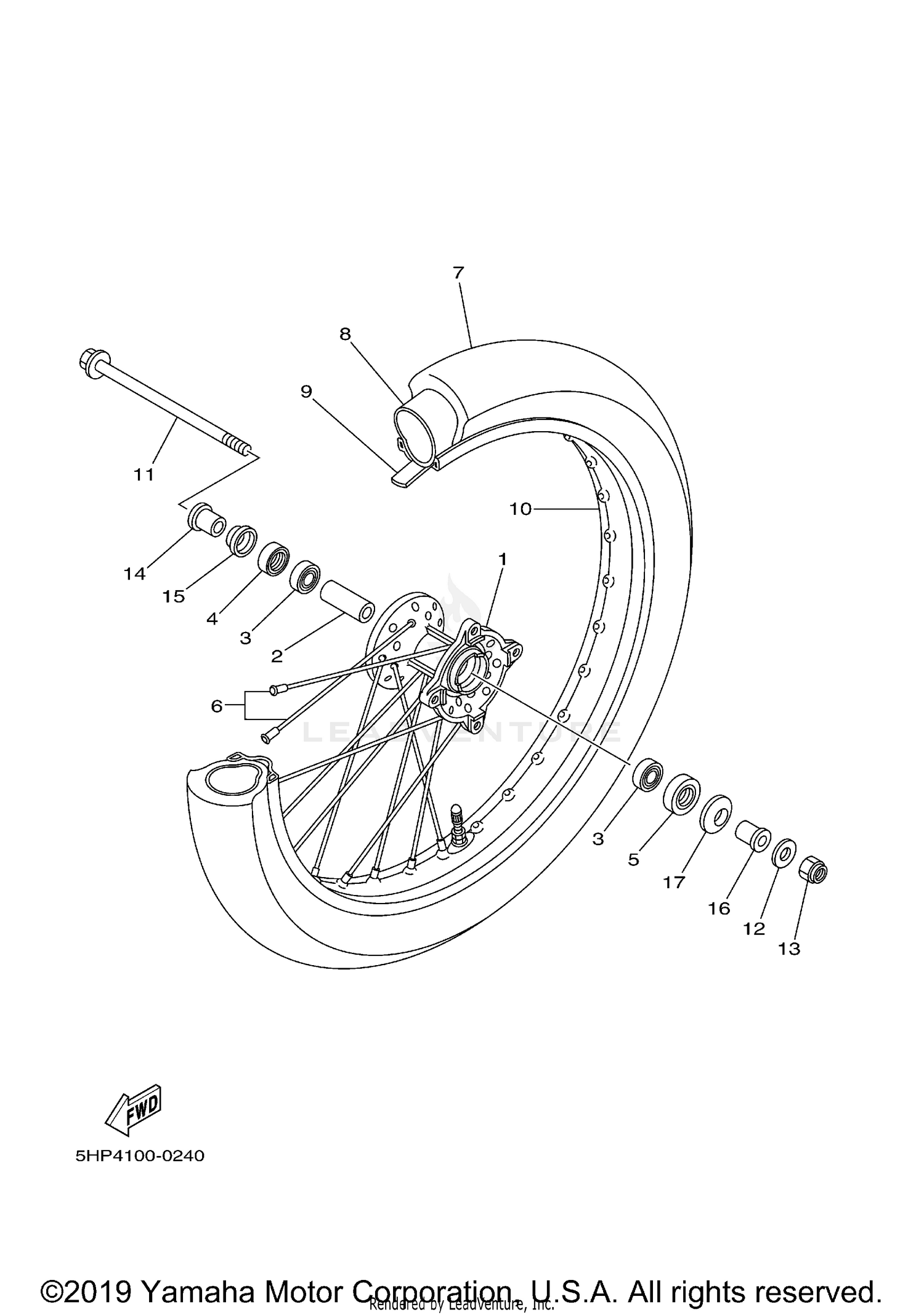 FRONT WHEEL  LEX 19C3