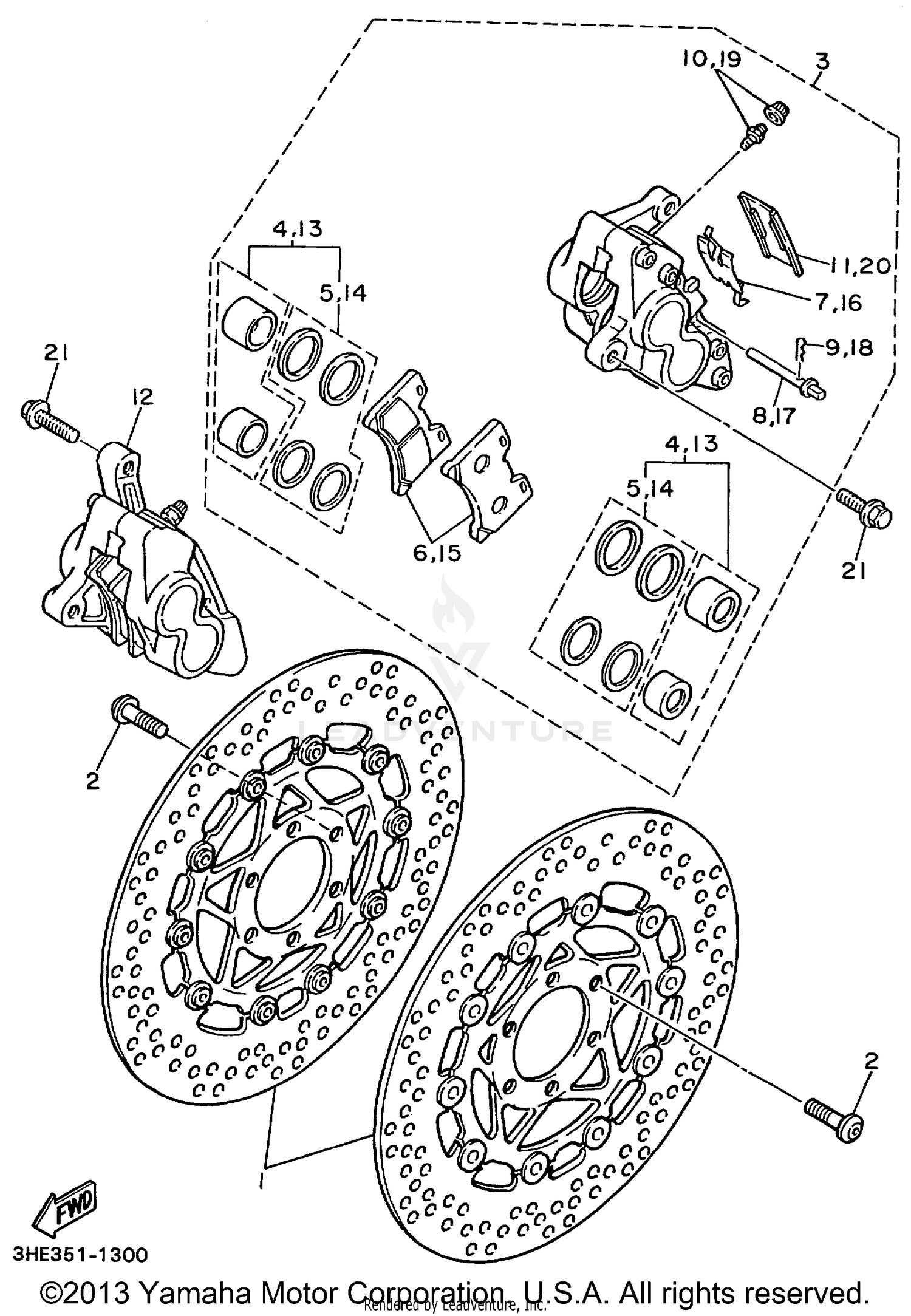 FRONT BRAKE CALIPER