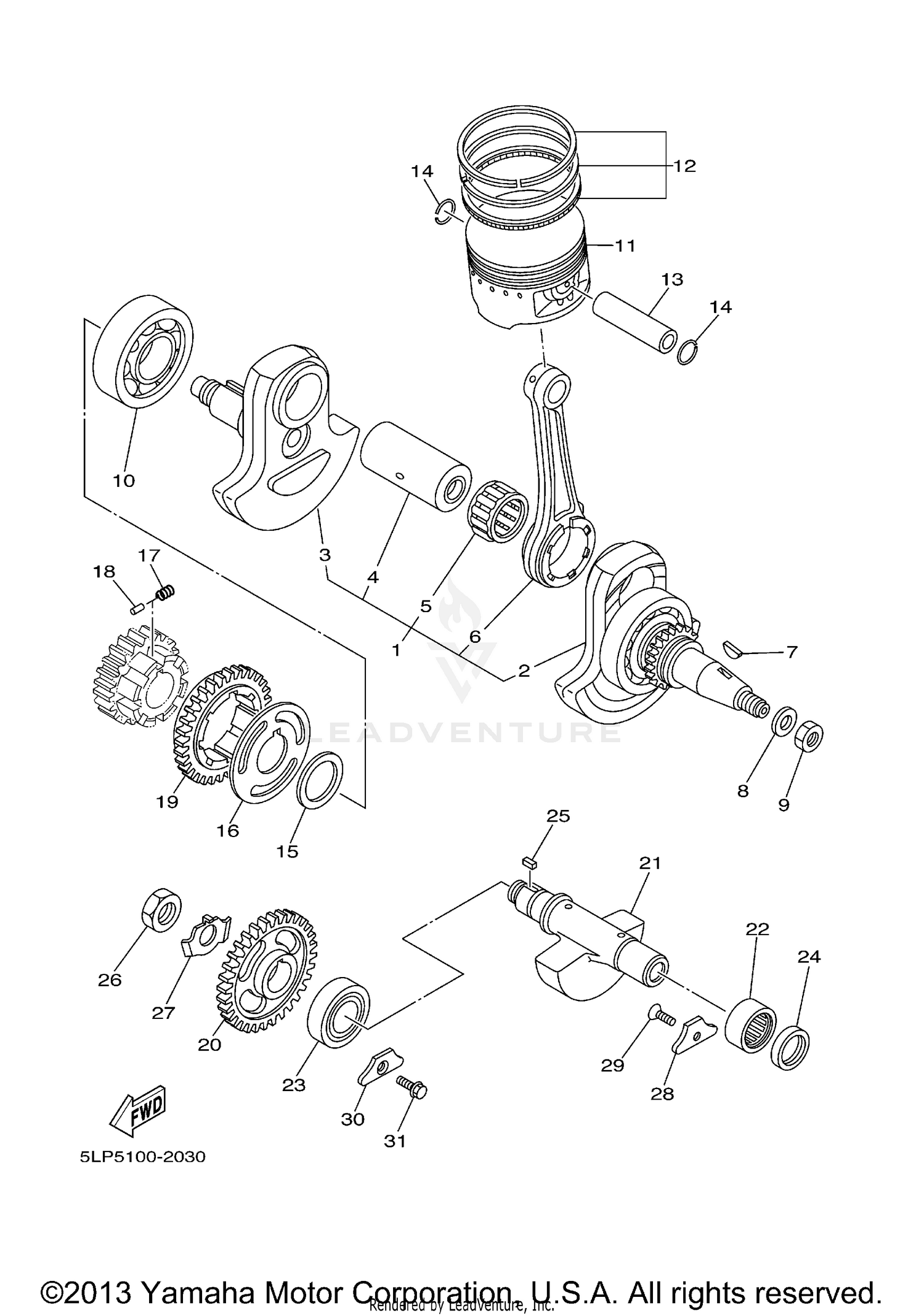 CRANKSHAFT PISTON